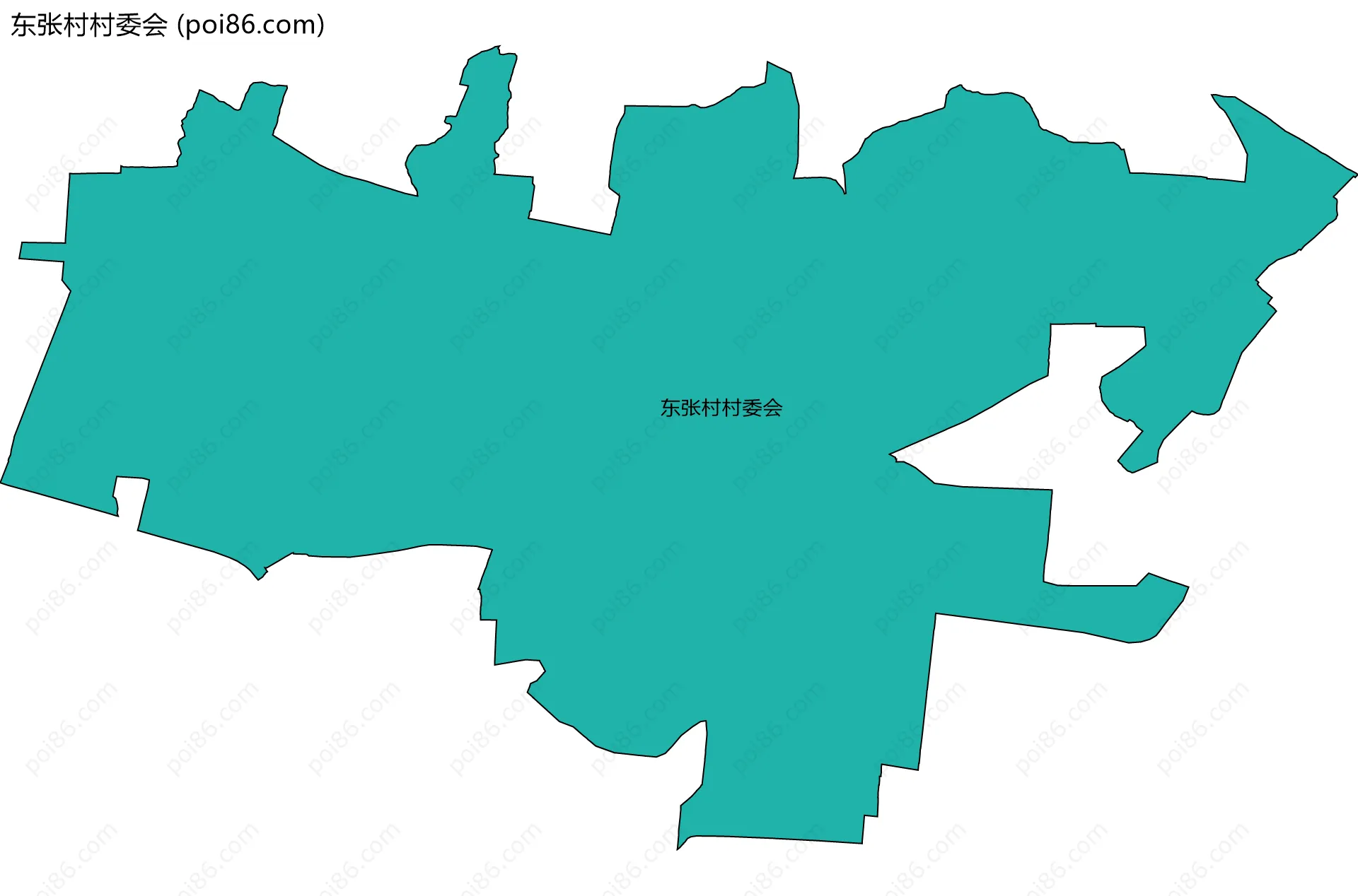东张村村委会边界地图