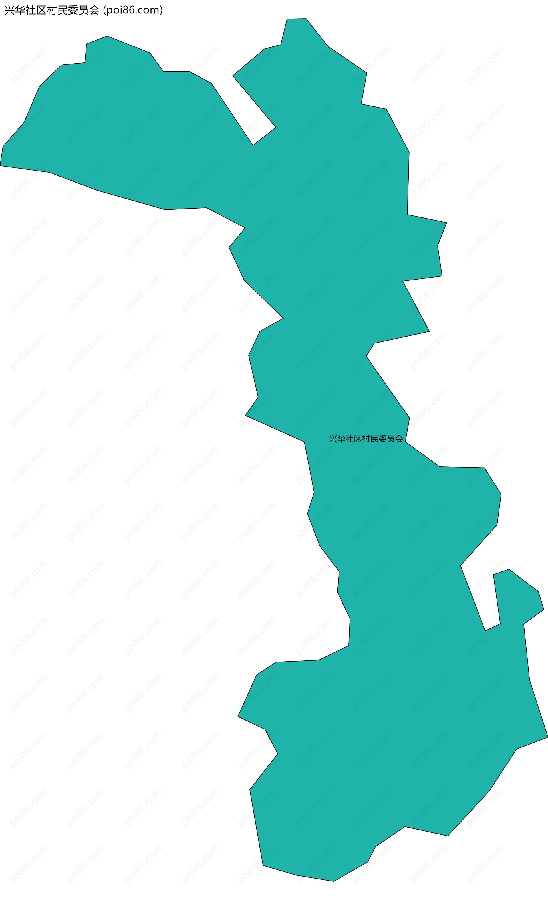 兴华社区村民委员会边界地图