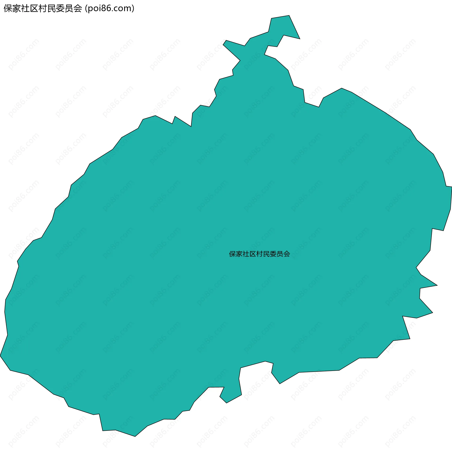 保家社区村民委员会边界地图