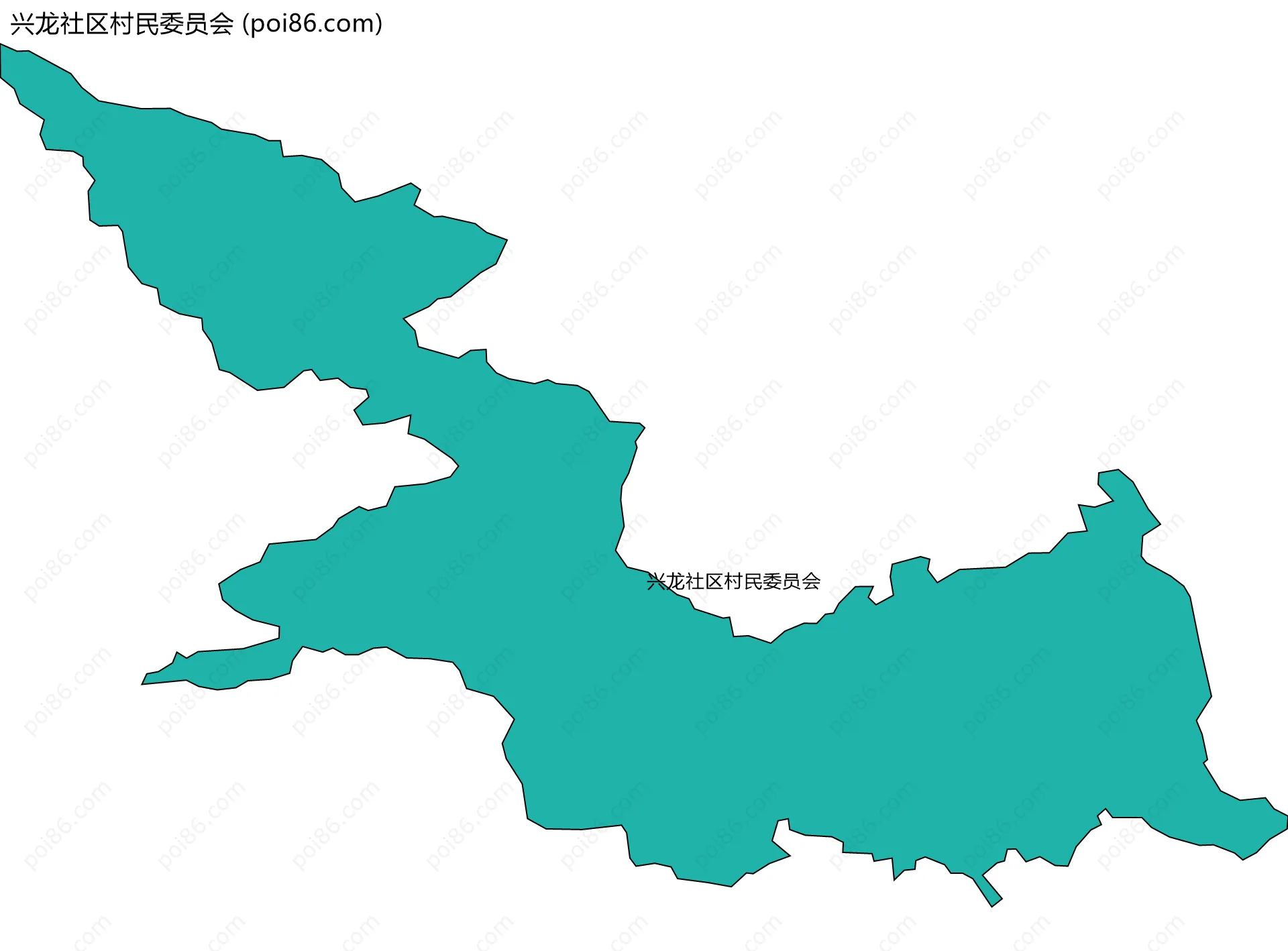 兴龙社区村民委员会边界地图