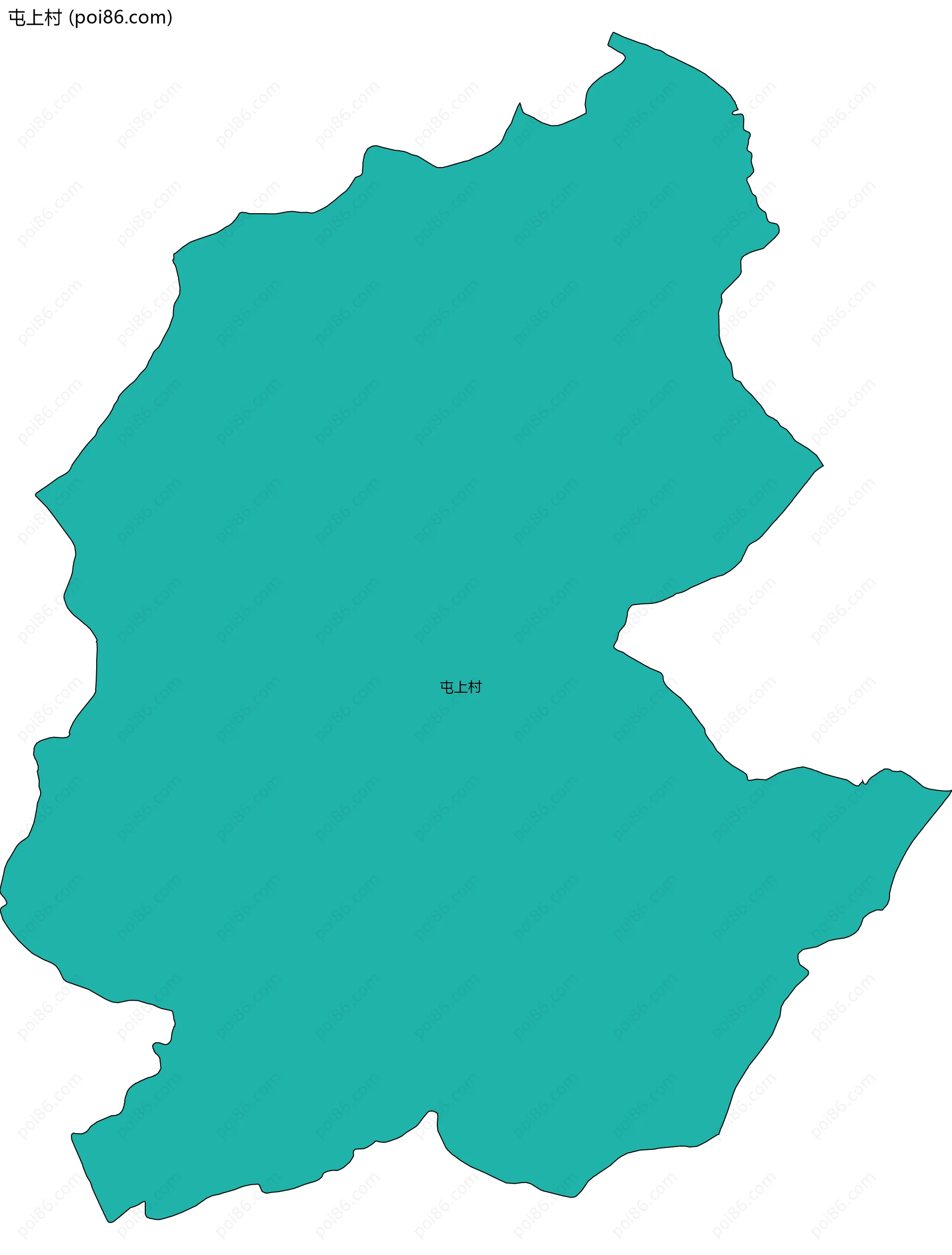 屯上村边界地图