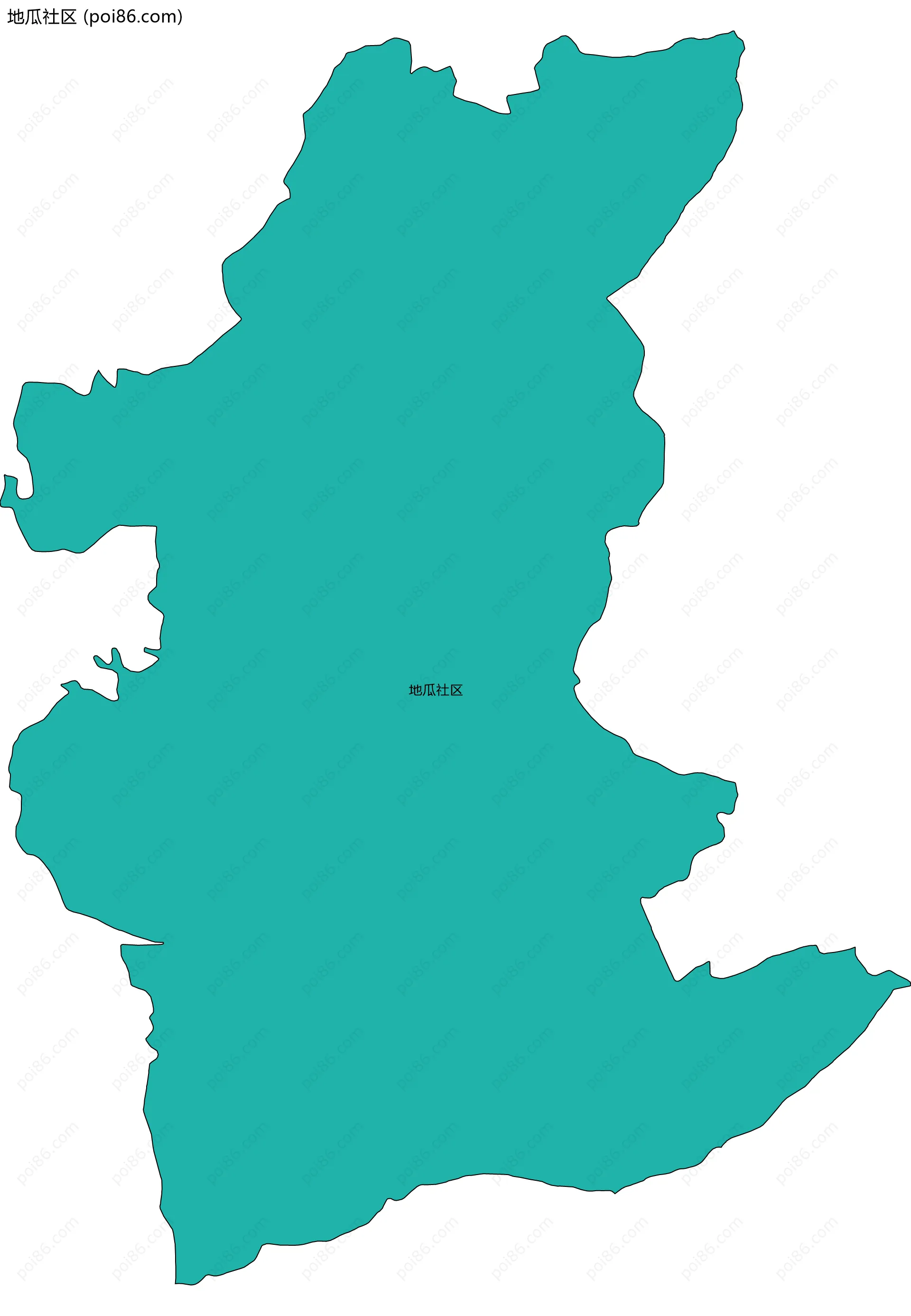 地瓜社区边界地图
