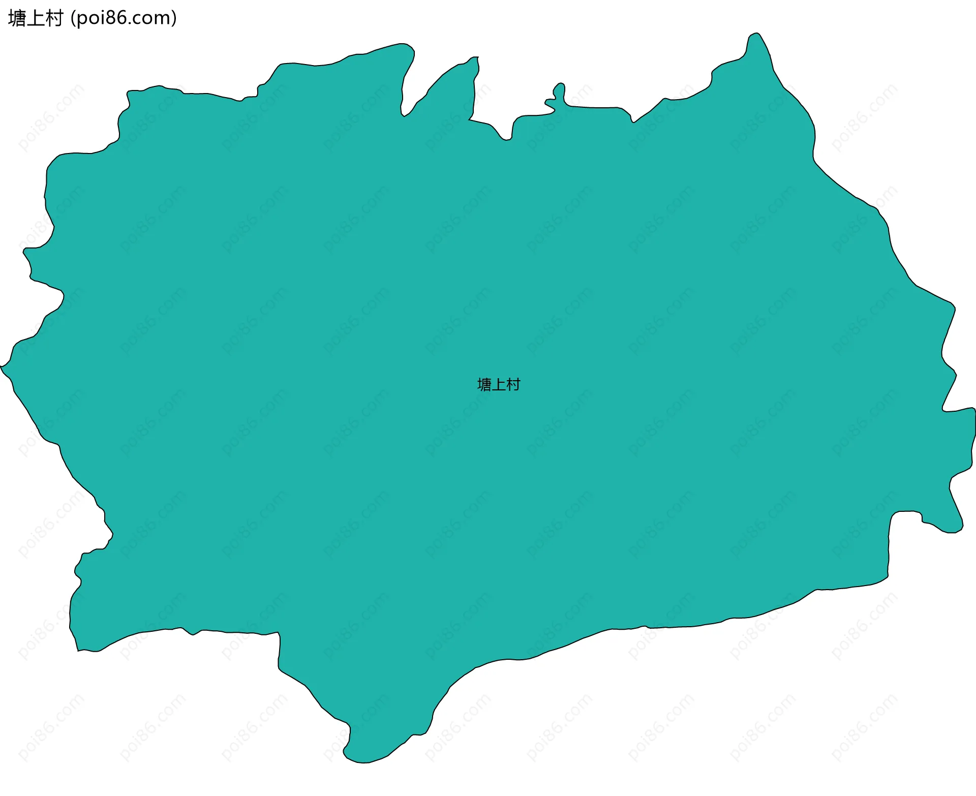 塘上村边界地图