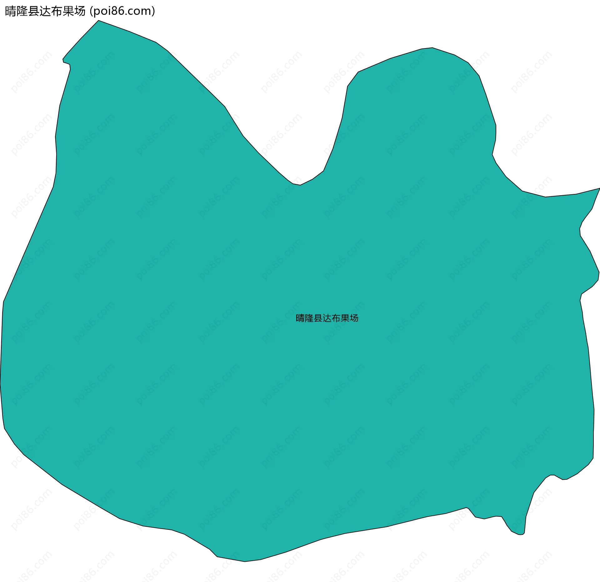 晴隆县达布果场边界地图