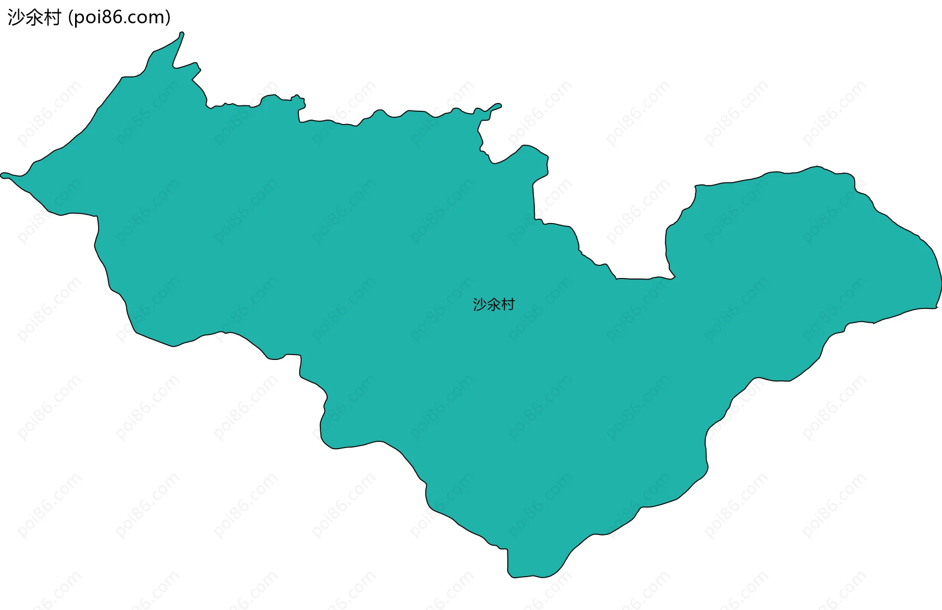 沙氽村边界地图