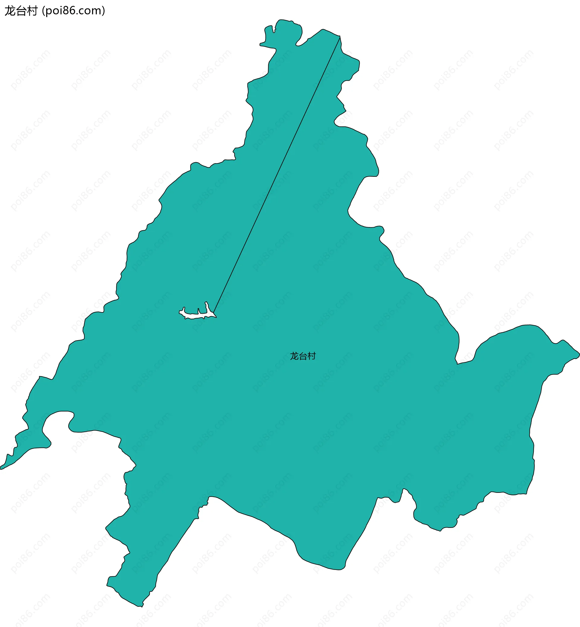 龙台村边界地图