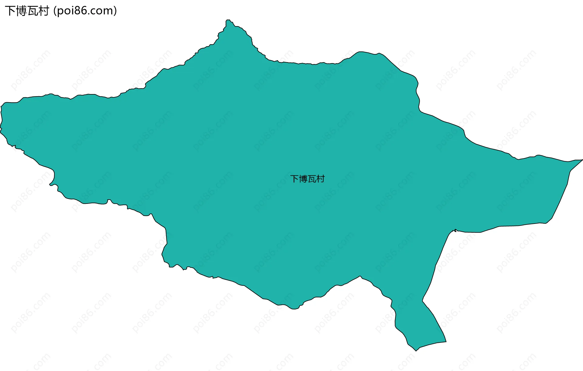 下博瓦村边界地图