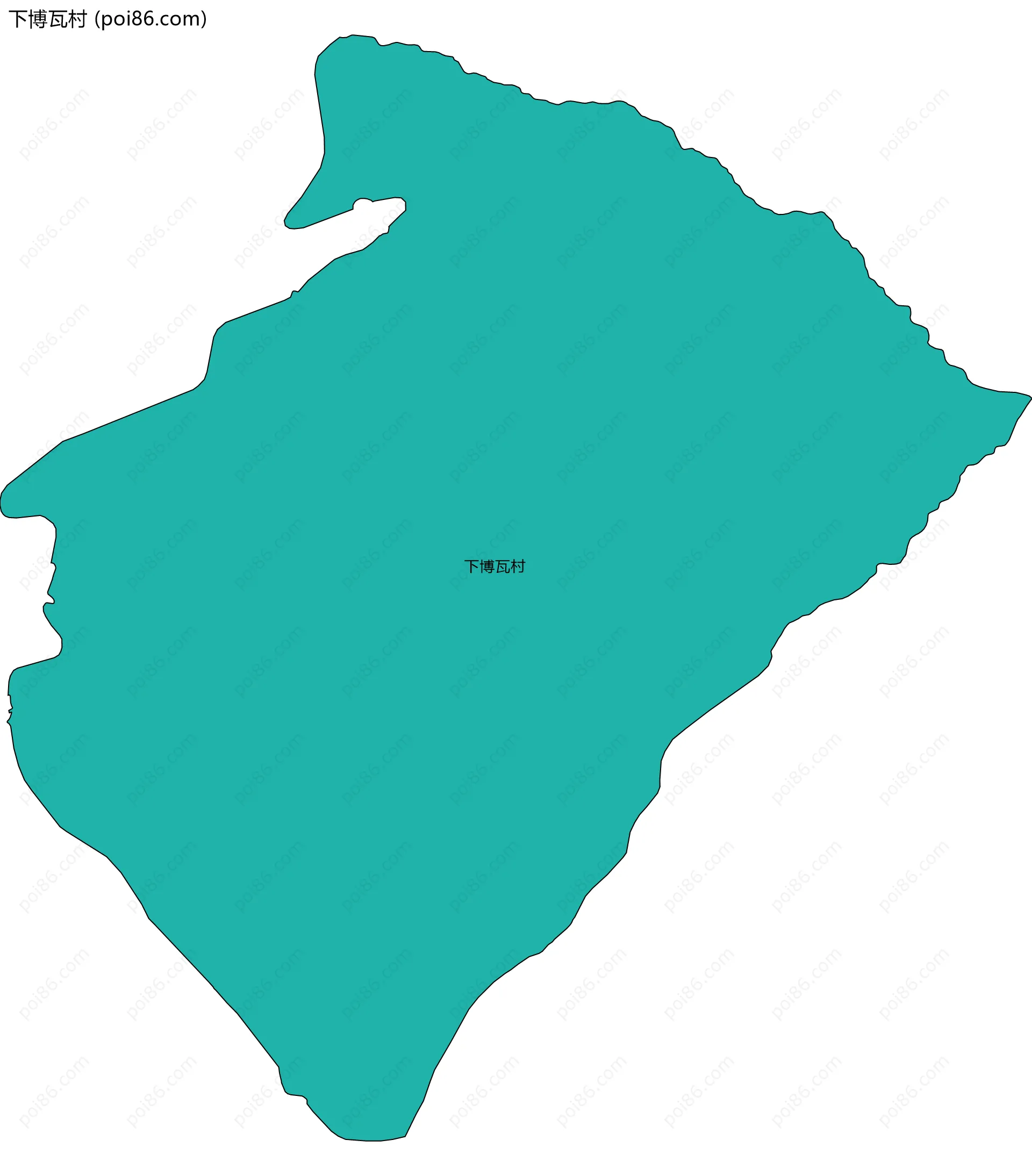 下博瓦村边界地图