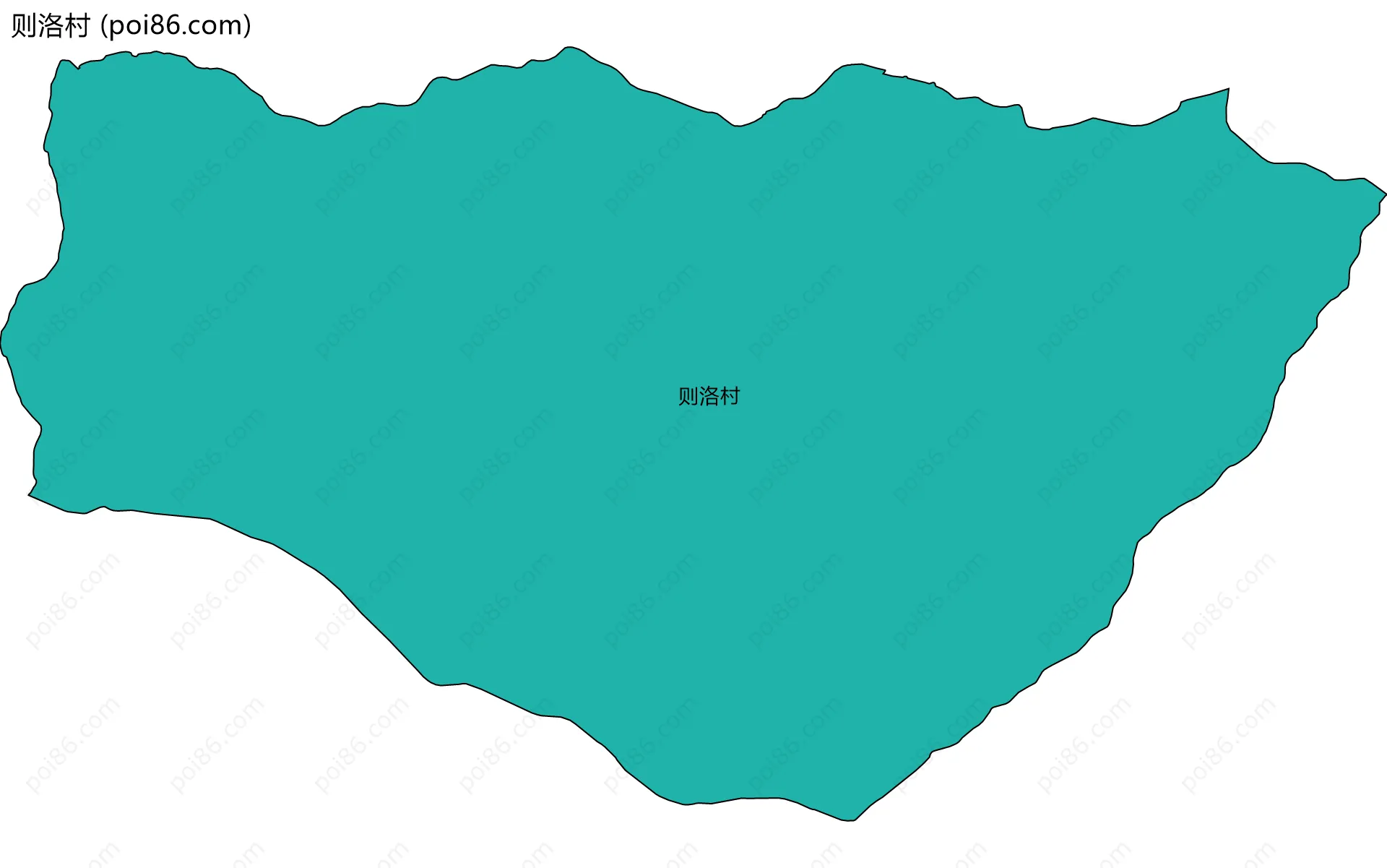 则洛村边界地图