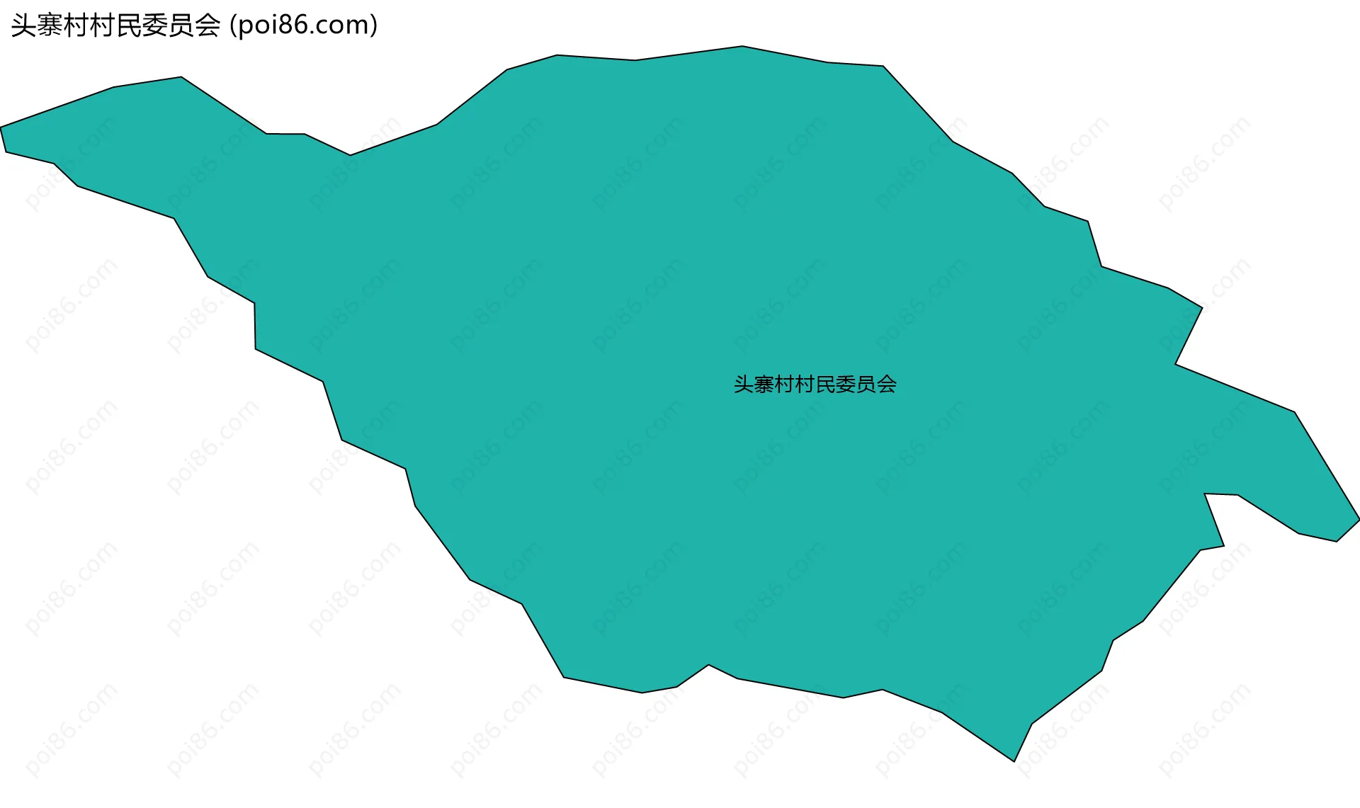 头寨村村民委员会边界地图