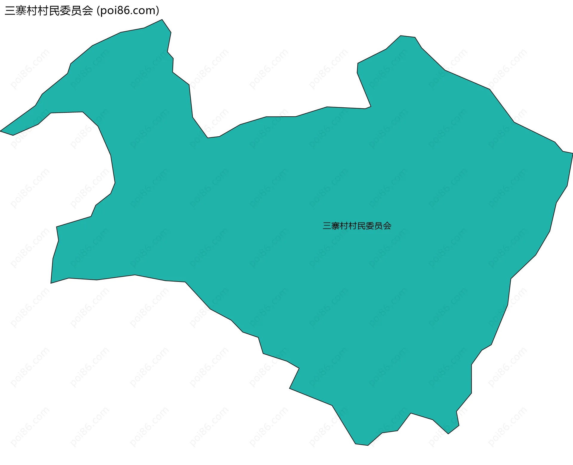 三寨村村民委员会边界地图