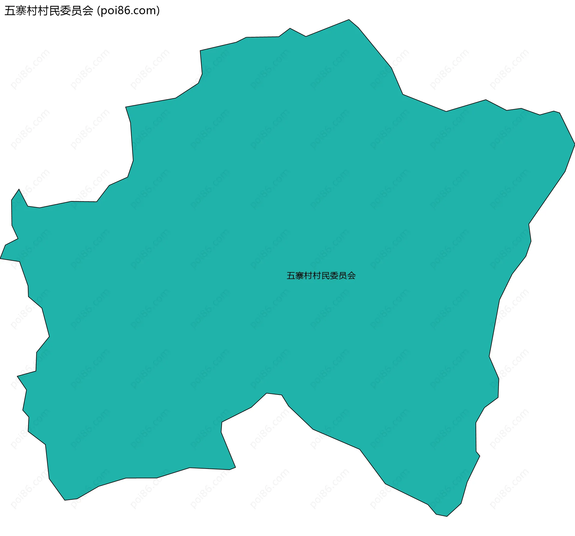 五寨村村民委员会边界地图