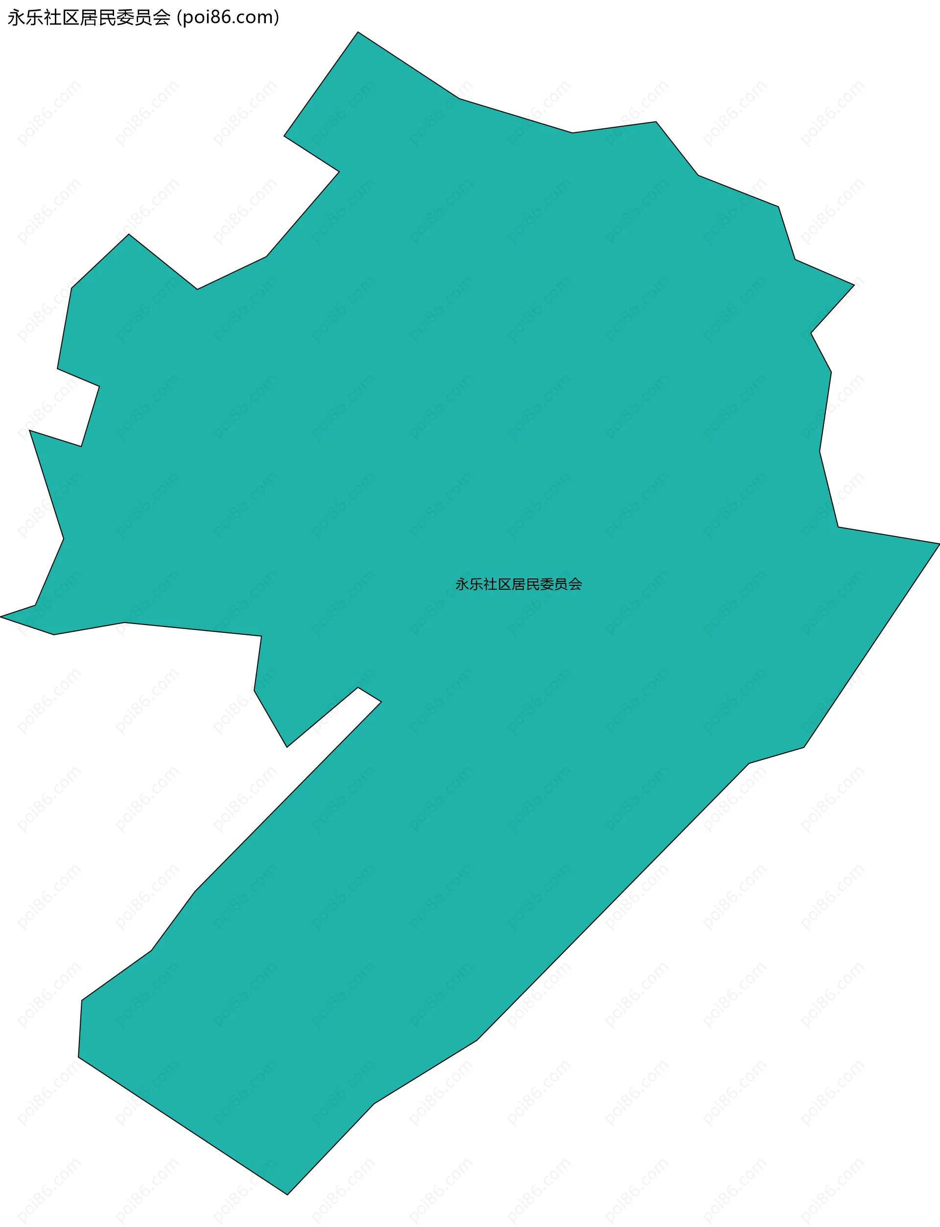 永乐社区居民委员会边界地图