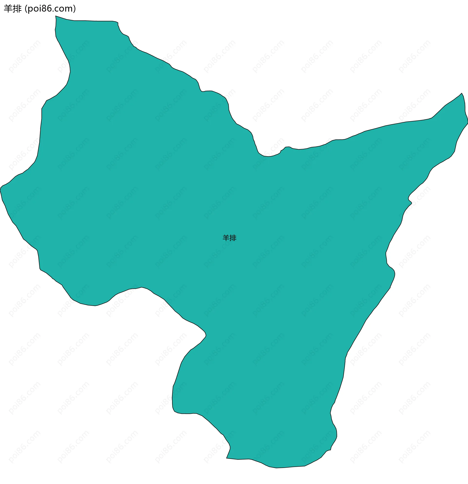 羊排边界地图