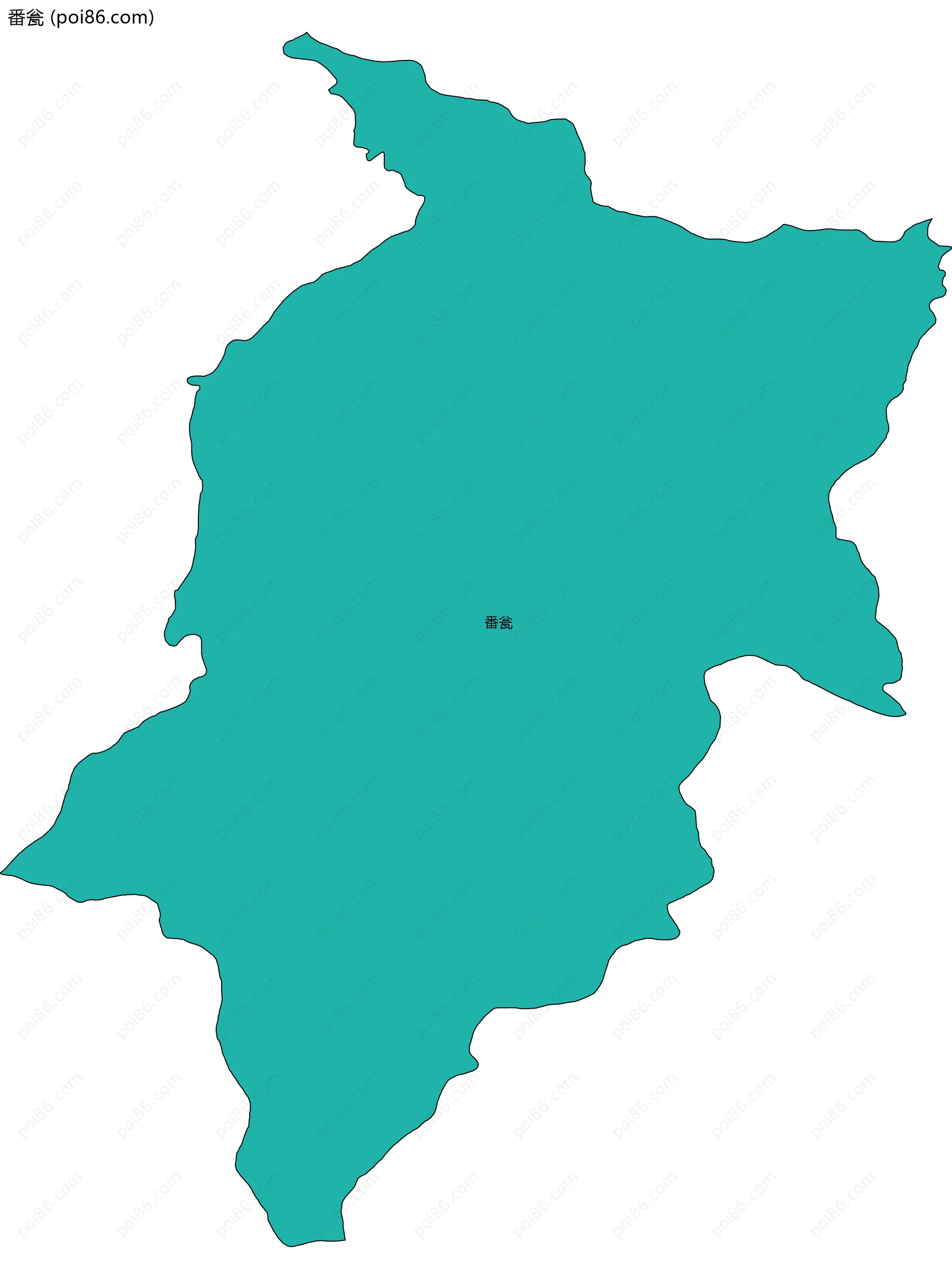 番瓮边界地图