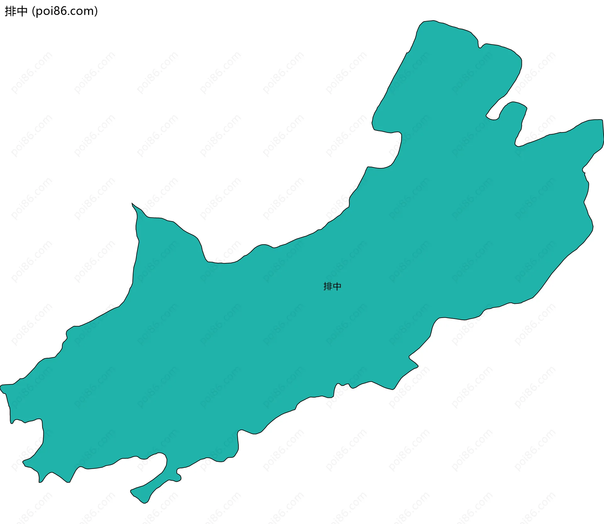 排中边界地图