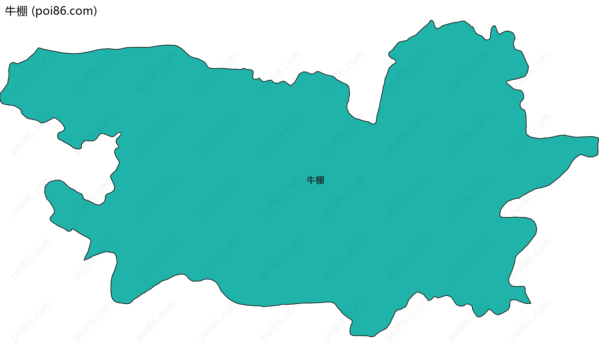 牛棚边界地图