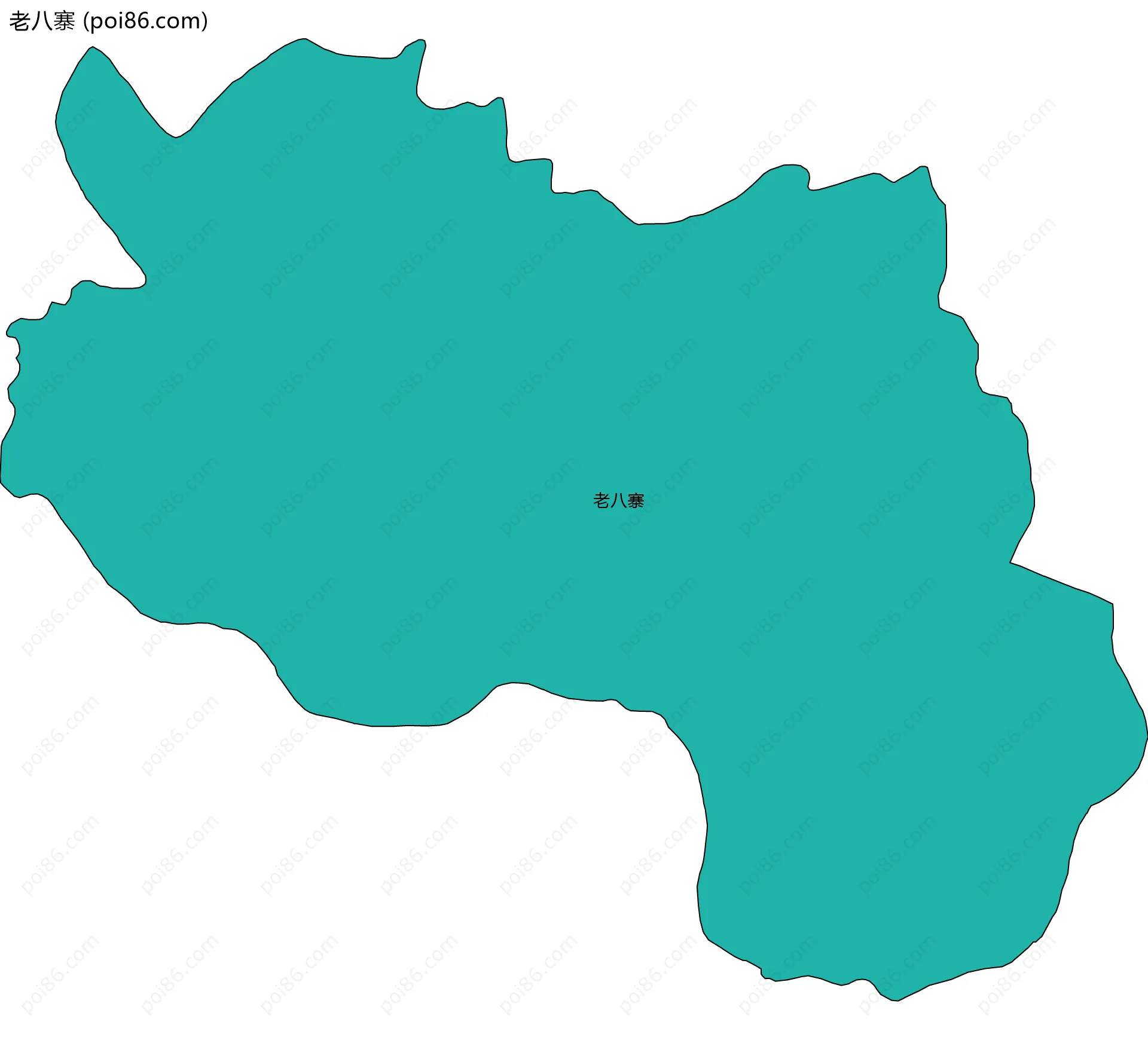 老八寨边界地图