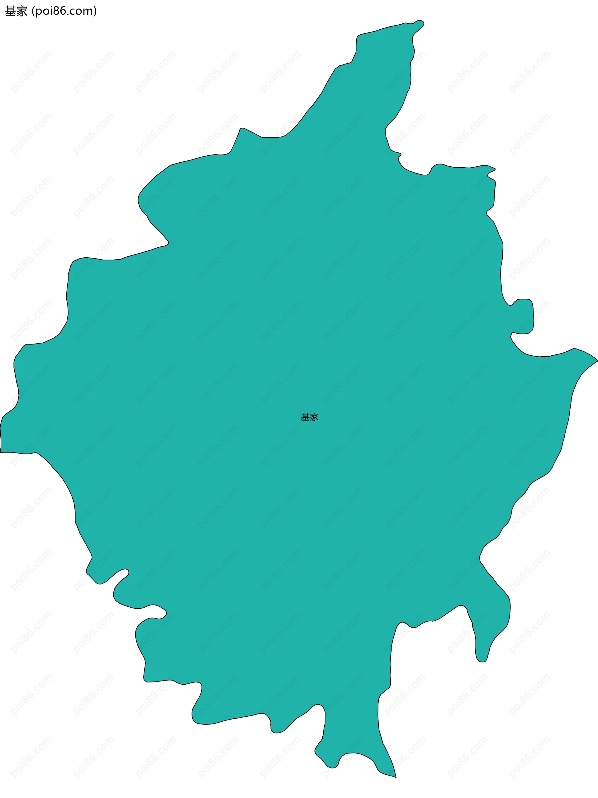 基家边界地图