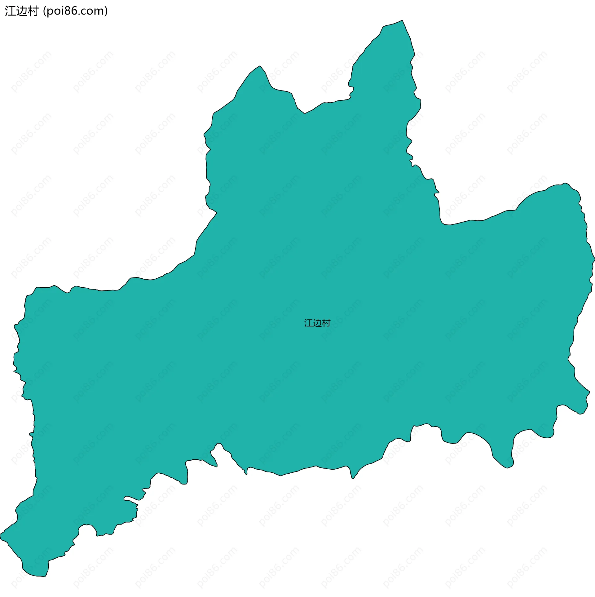 江边村边界地图