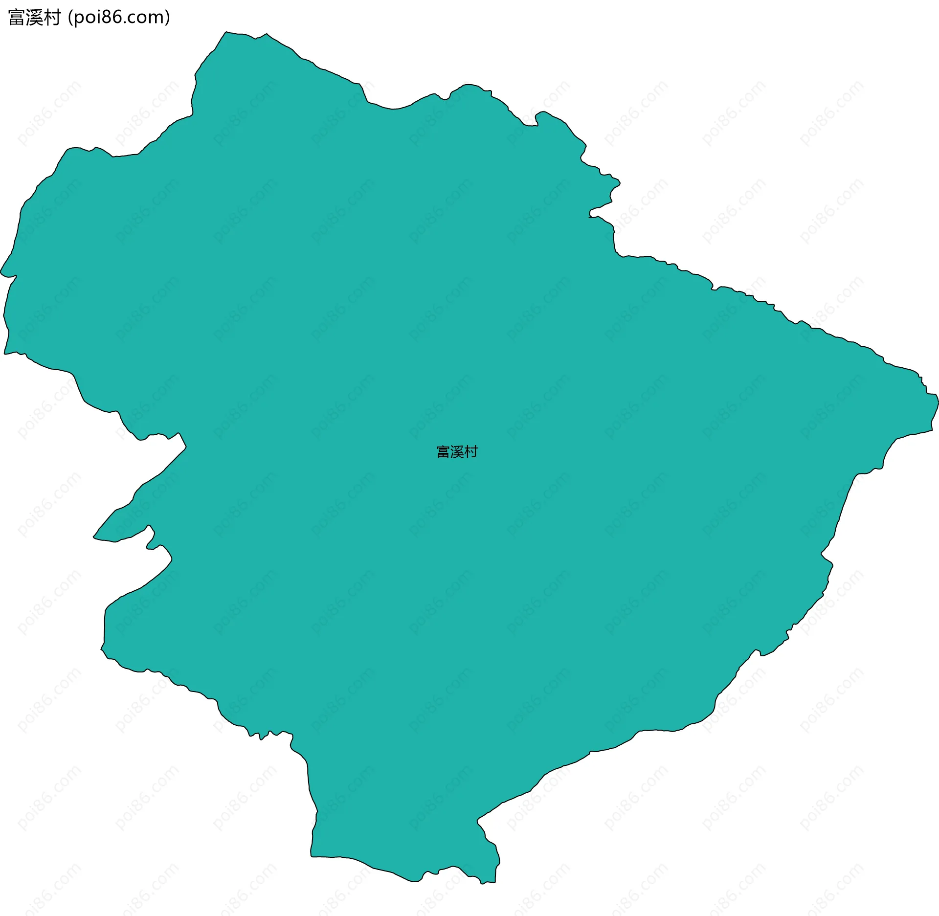 富溪村边界地图