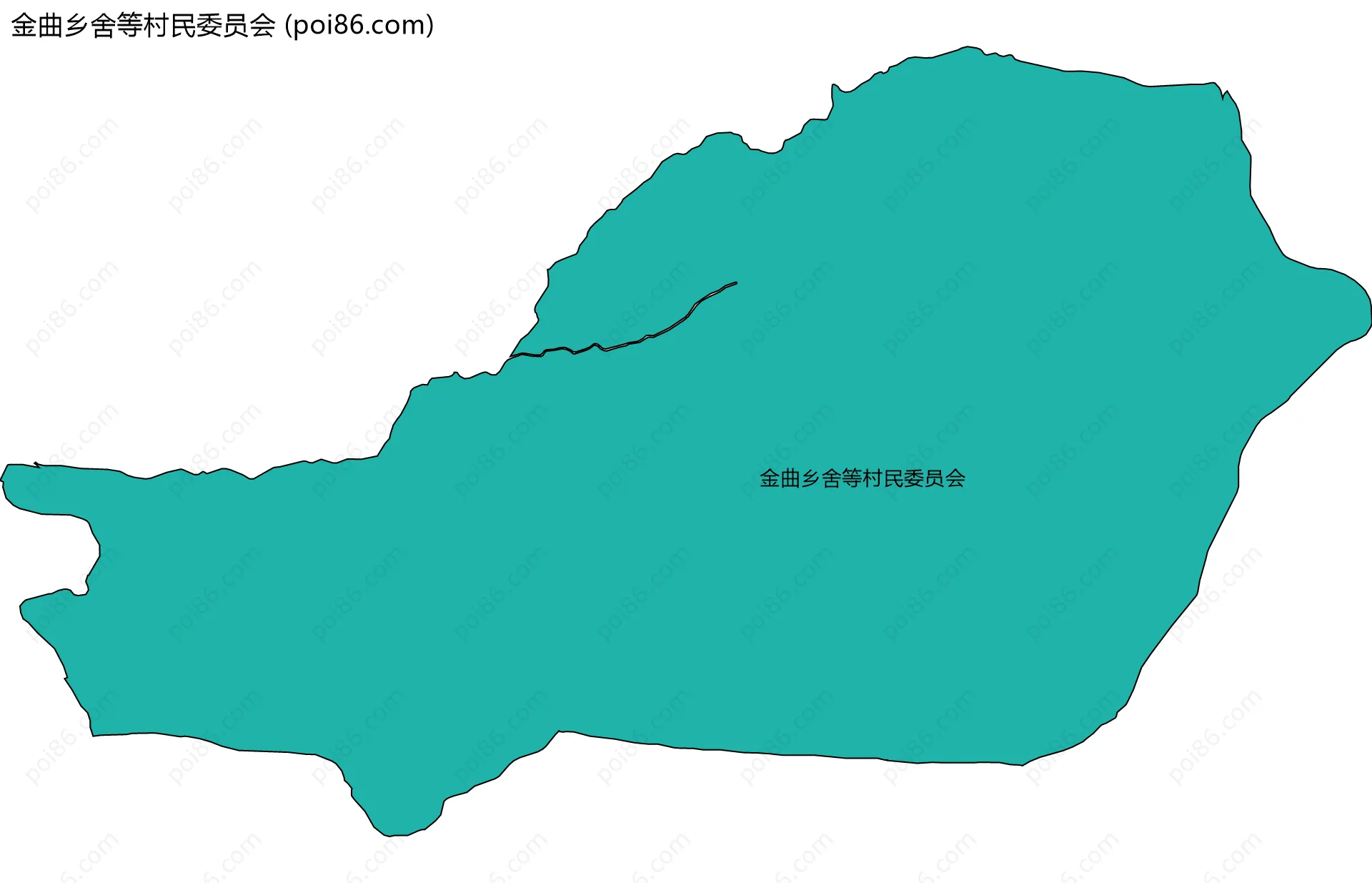 金曲乡舍等村民委员会边界地图