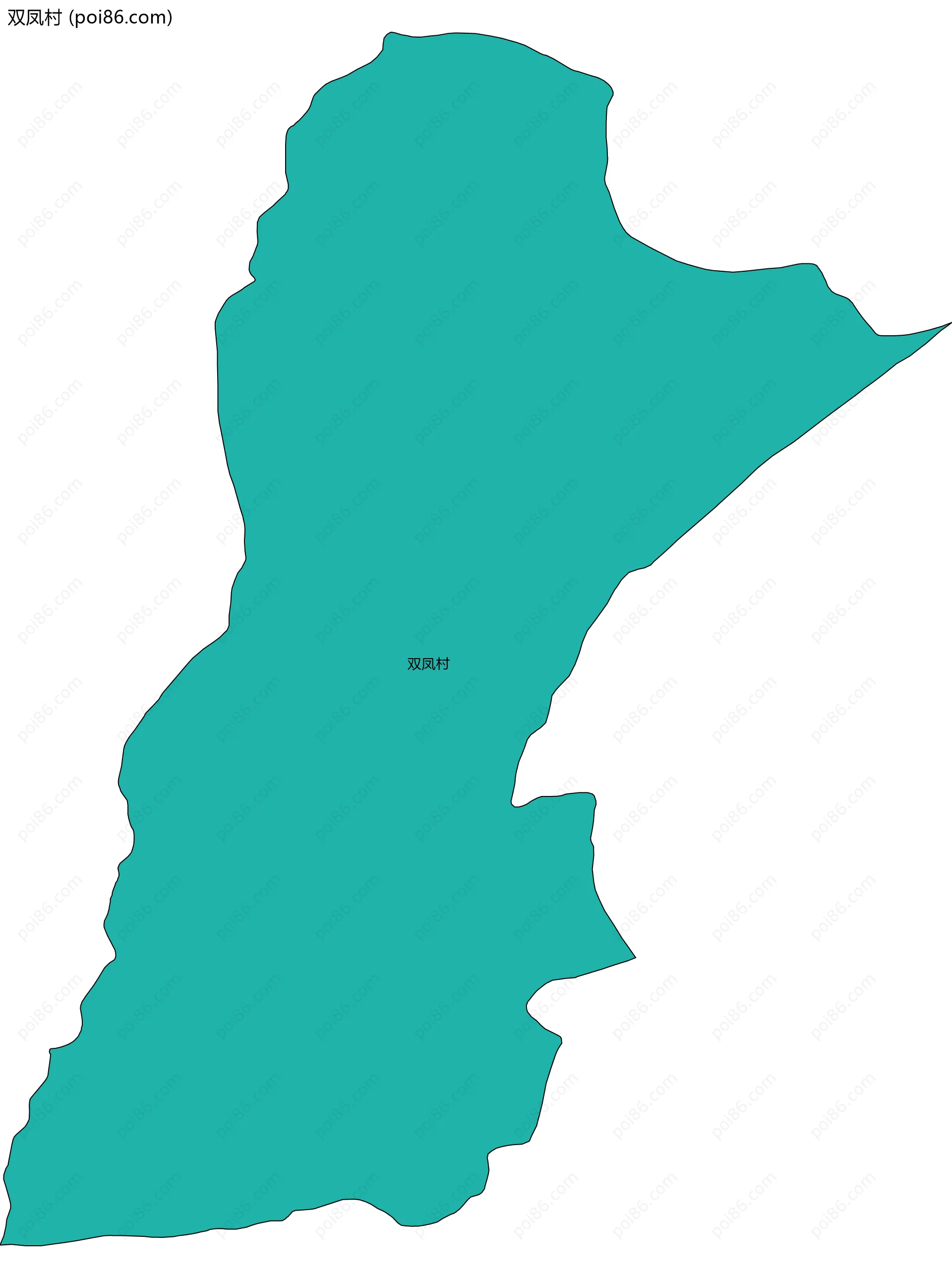 双凤村边界地图