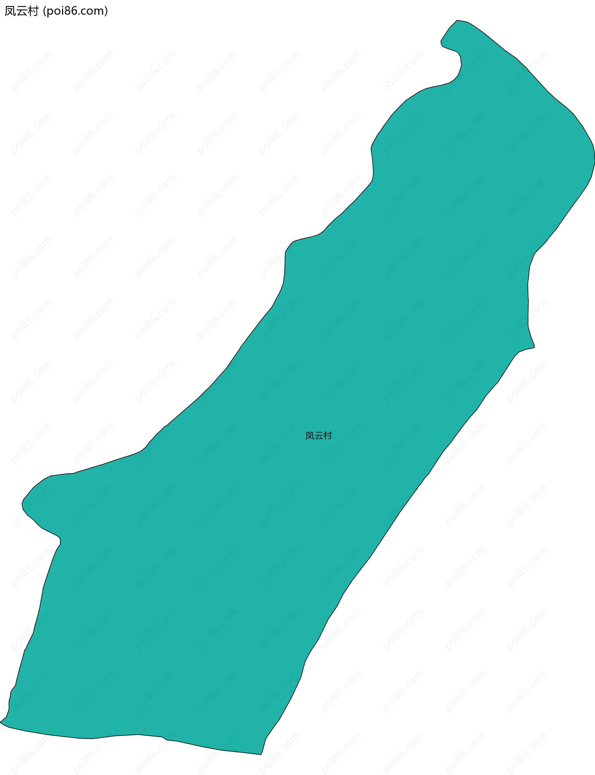 凤云村边界地图