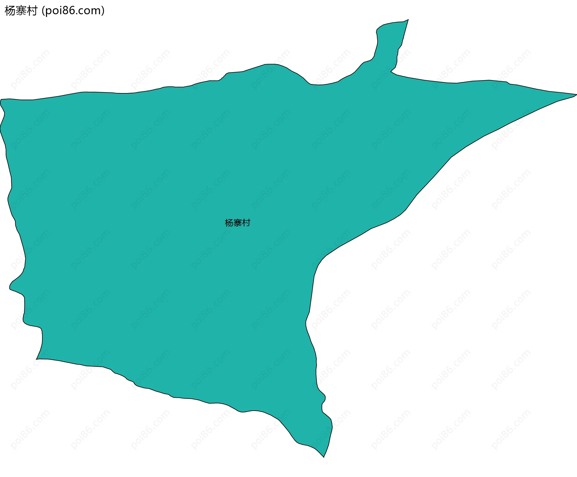 杨寨村边界地图