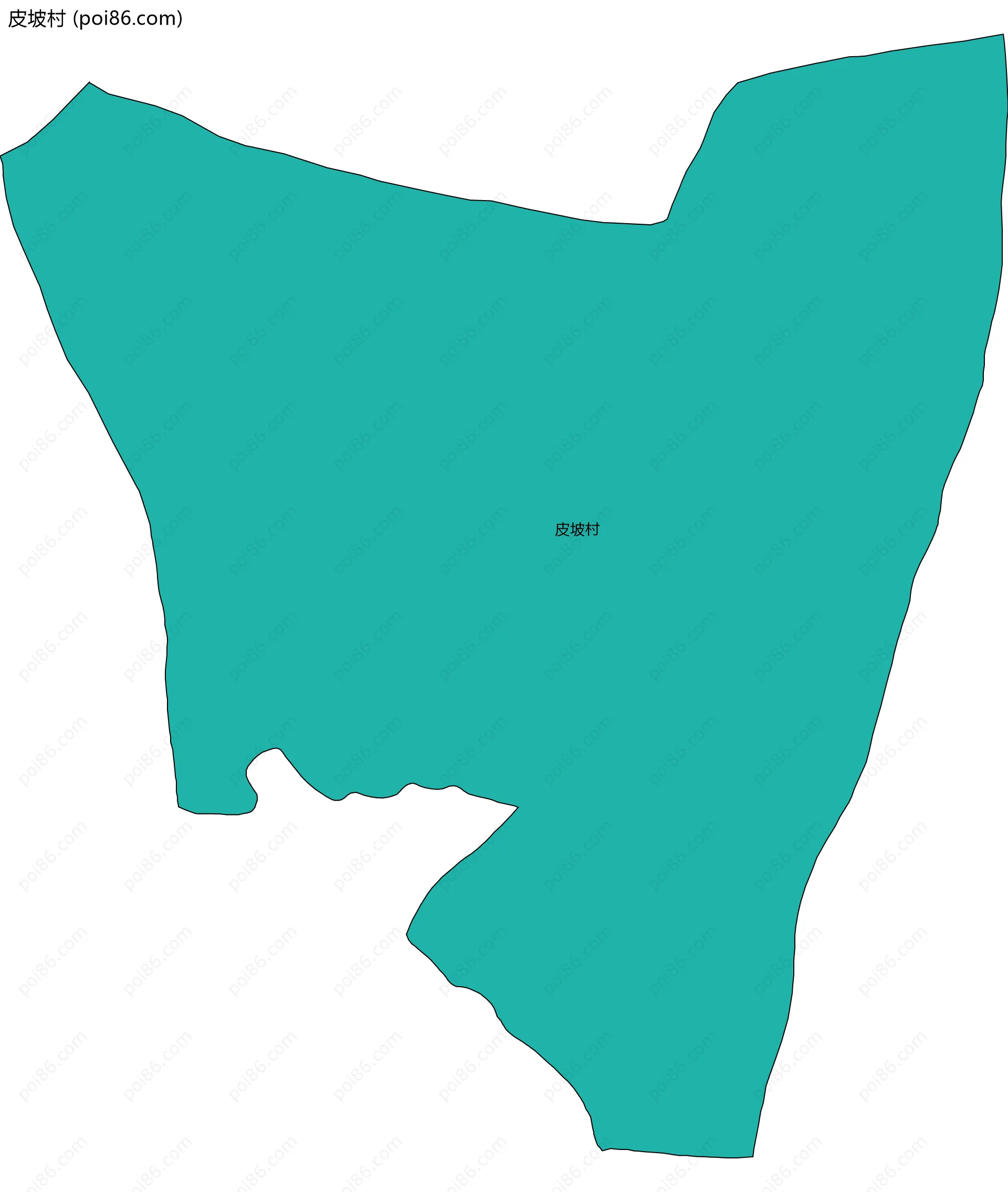 皮坡村边界地图