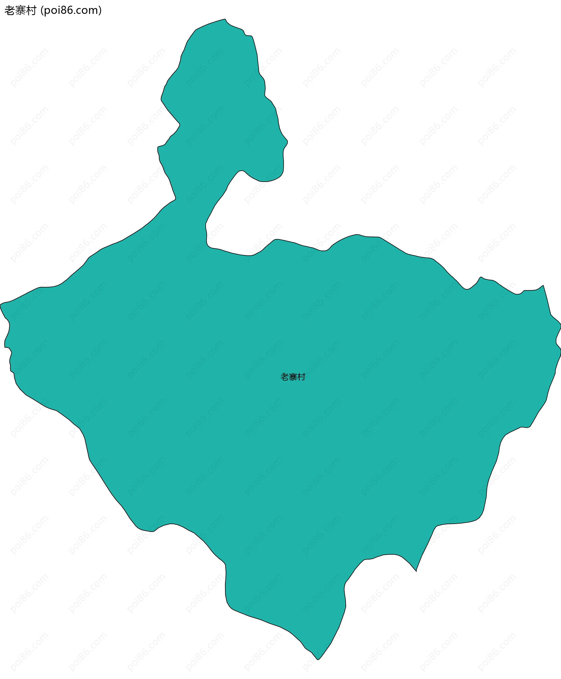 老寨村边界地图