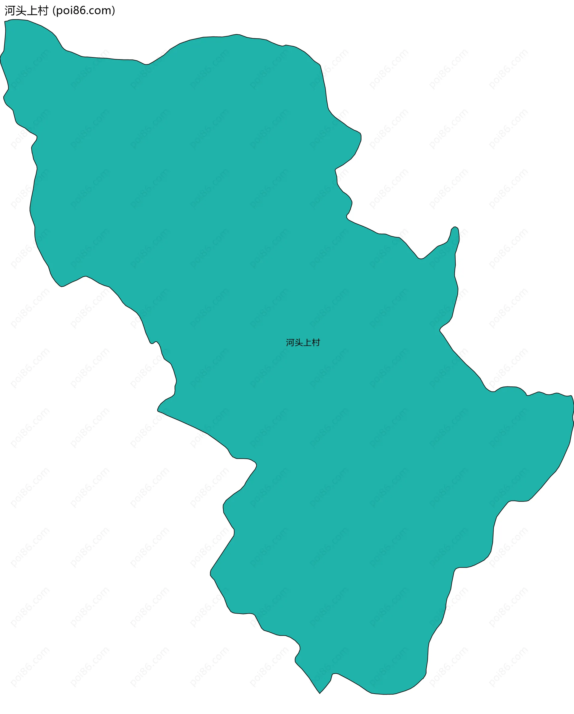 河头上村边界地图