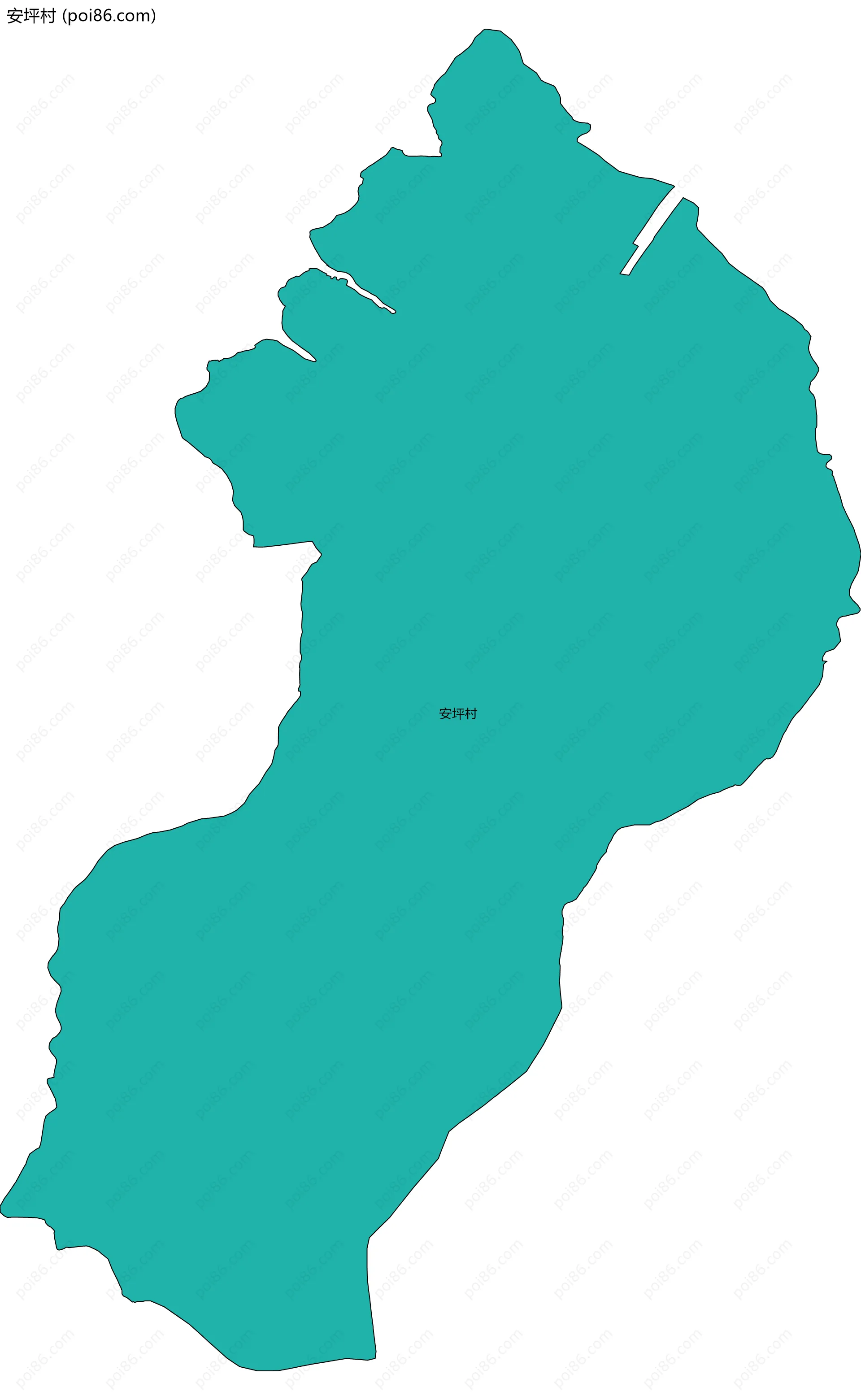 安坪村边界地图