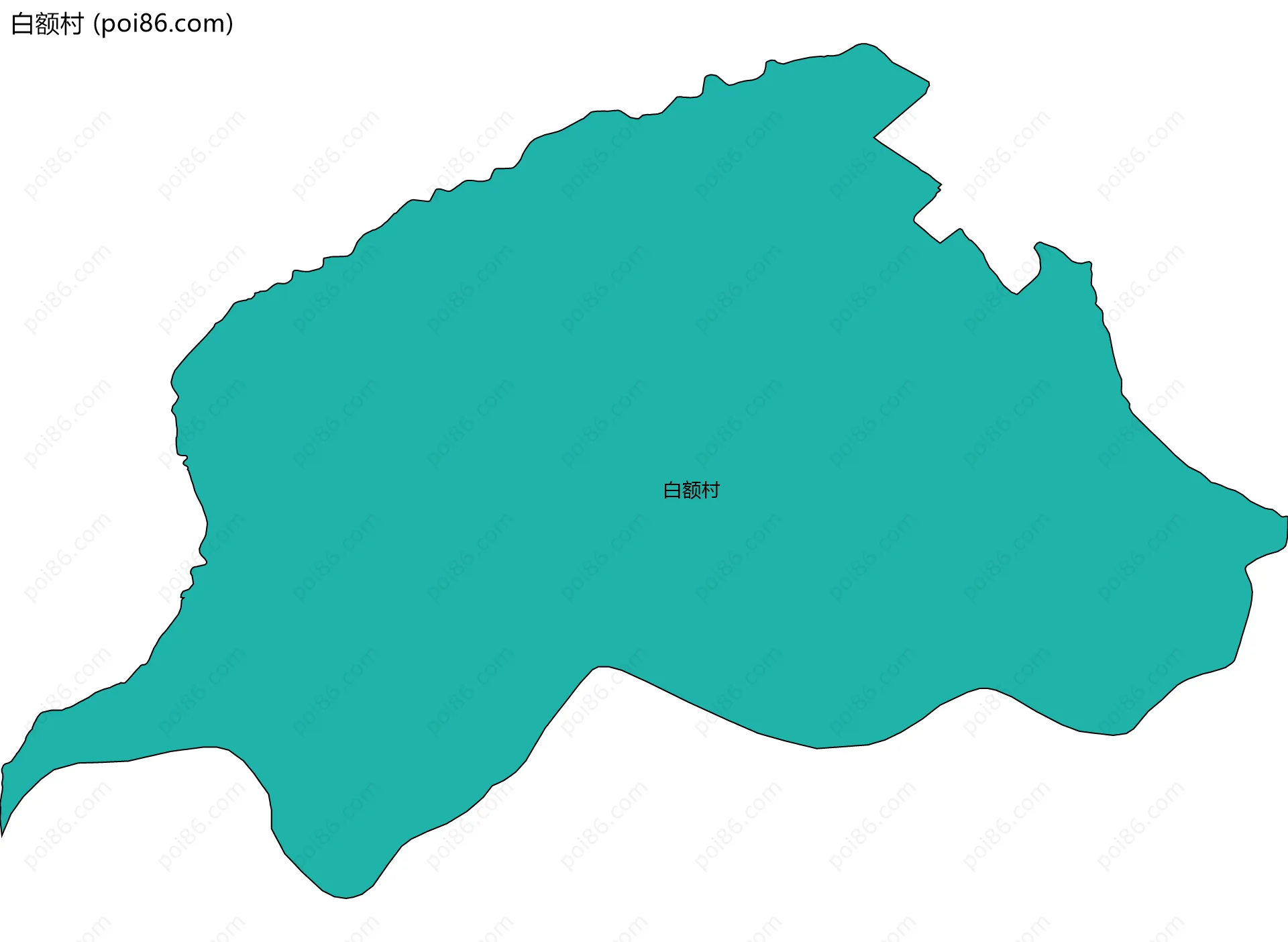白额村边界地图