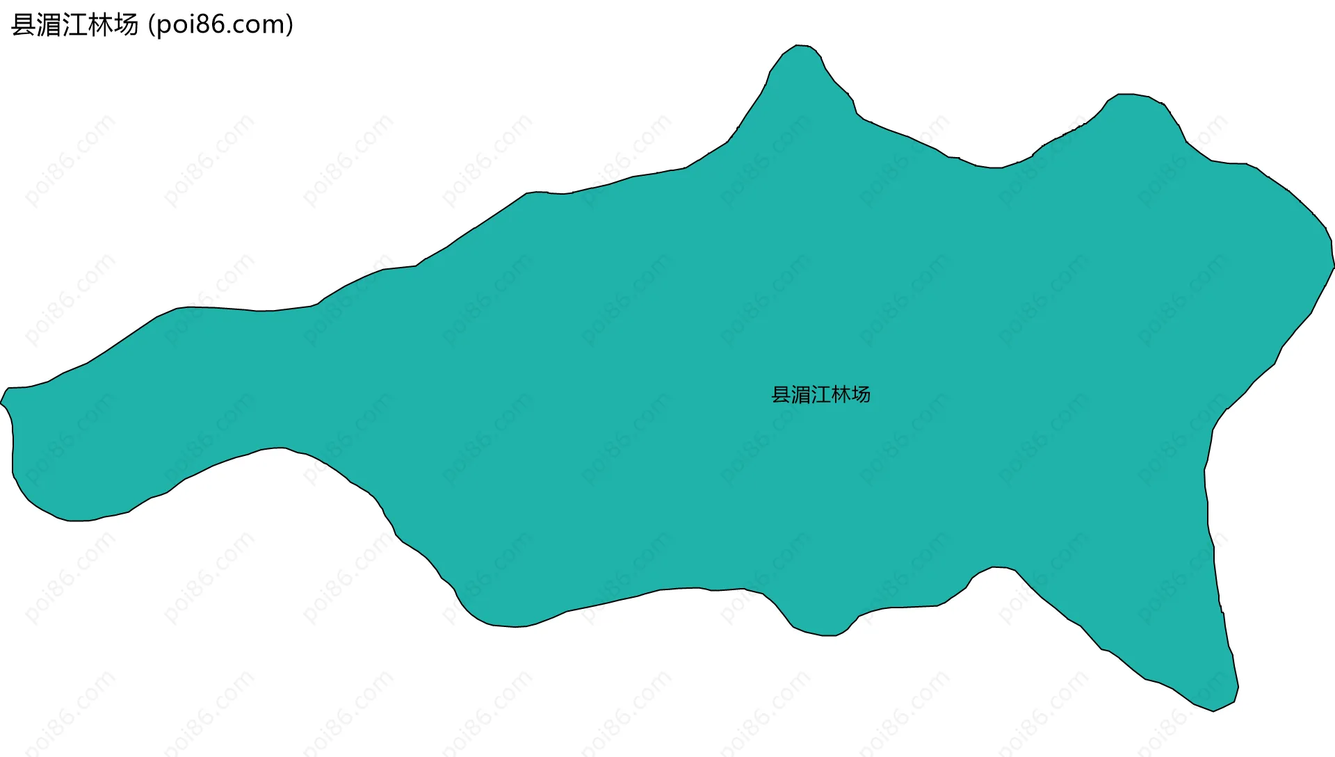 县湄江林场边界地图