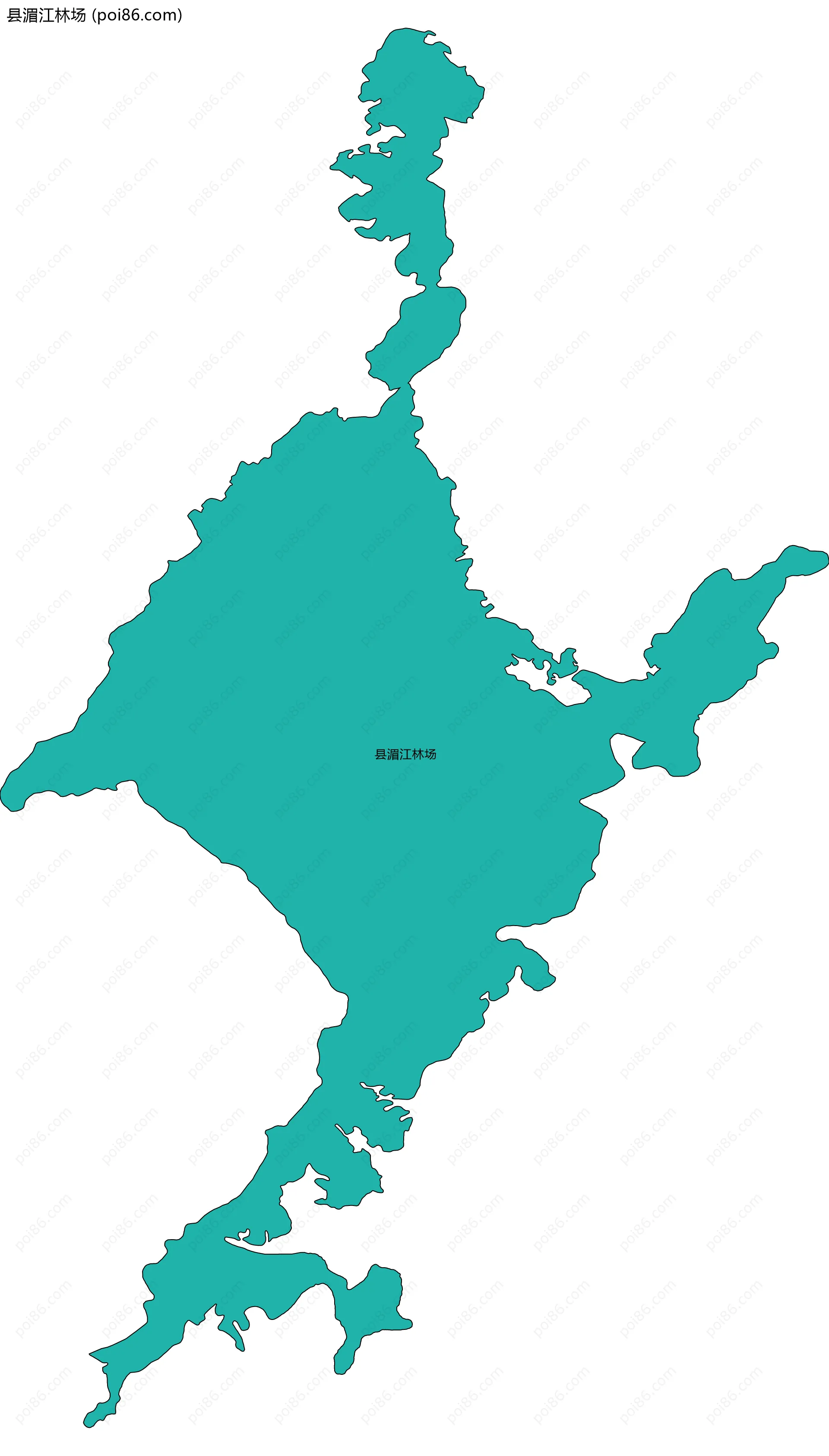 县湄江林场边界地图