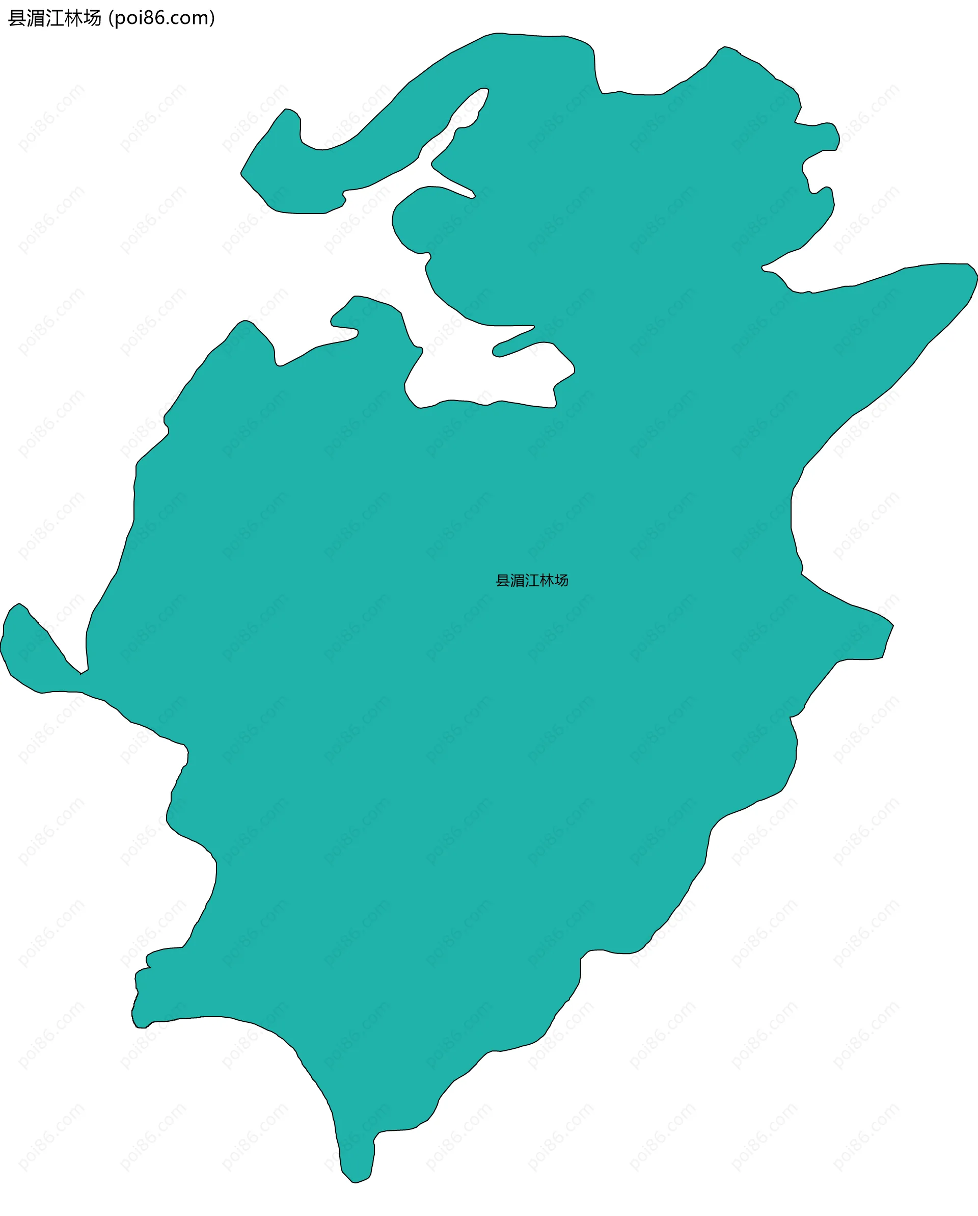 县湄江林场边界地图