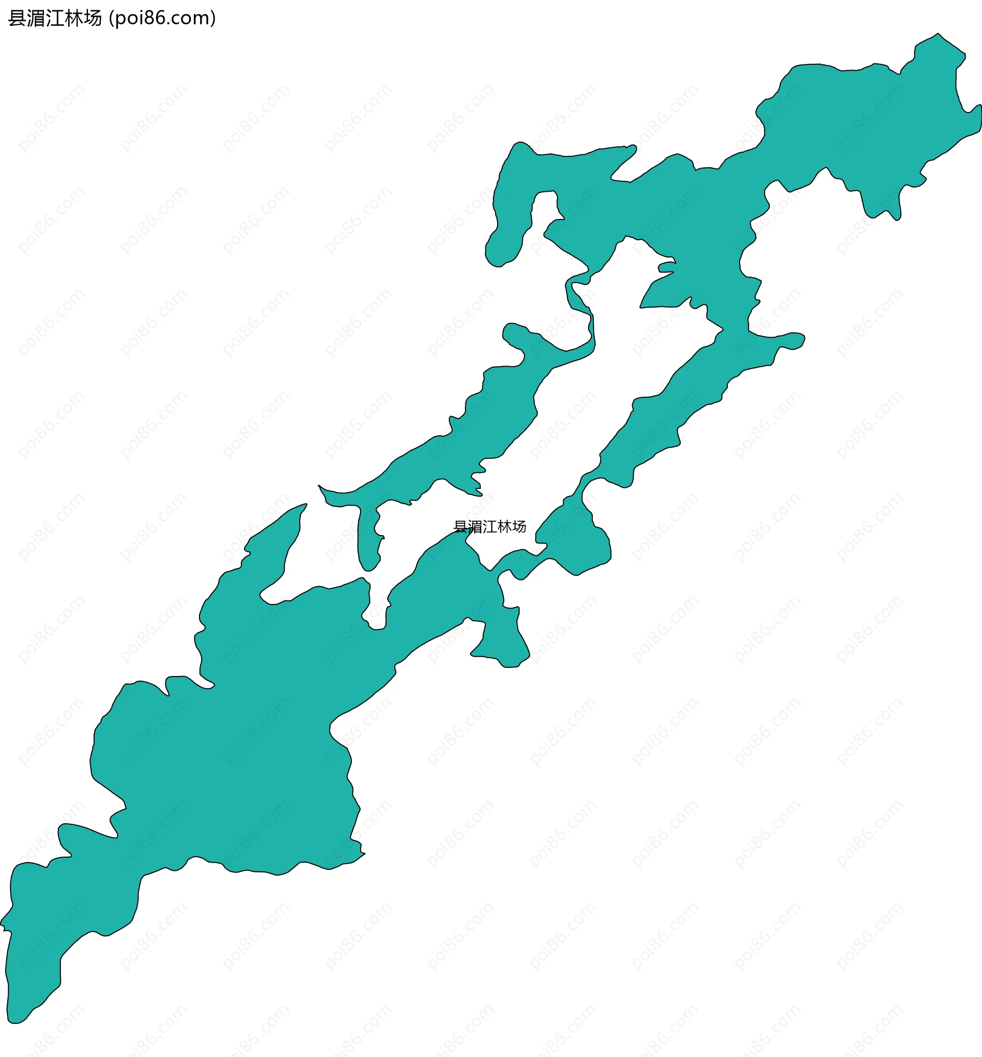 县湄江林场边界地图