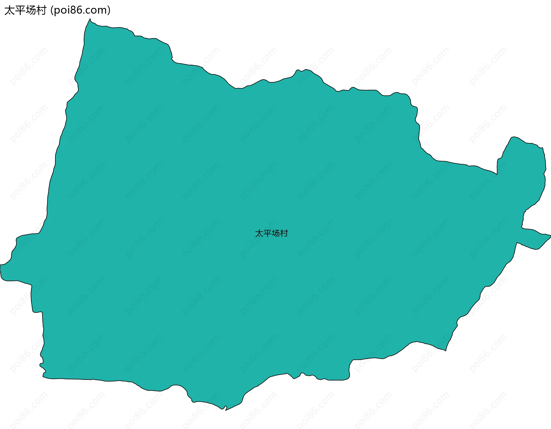 太平场村边界地图