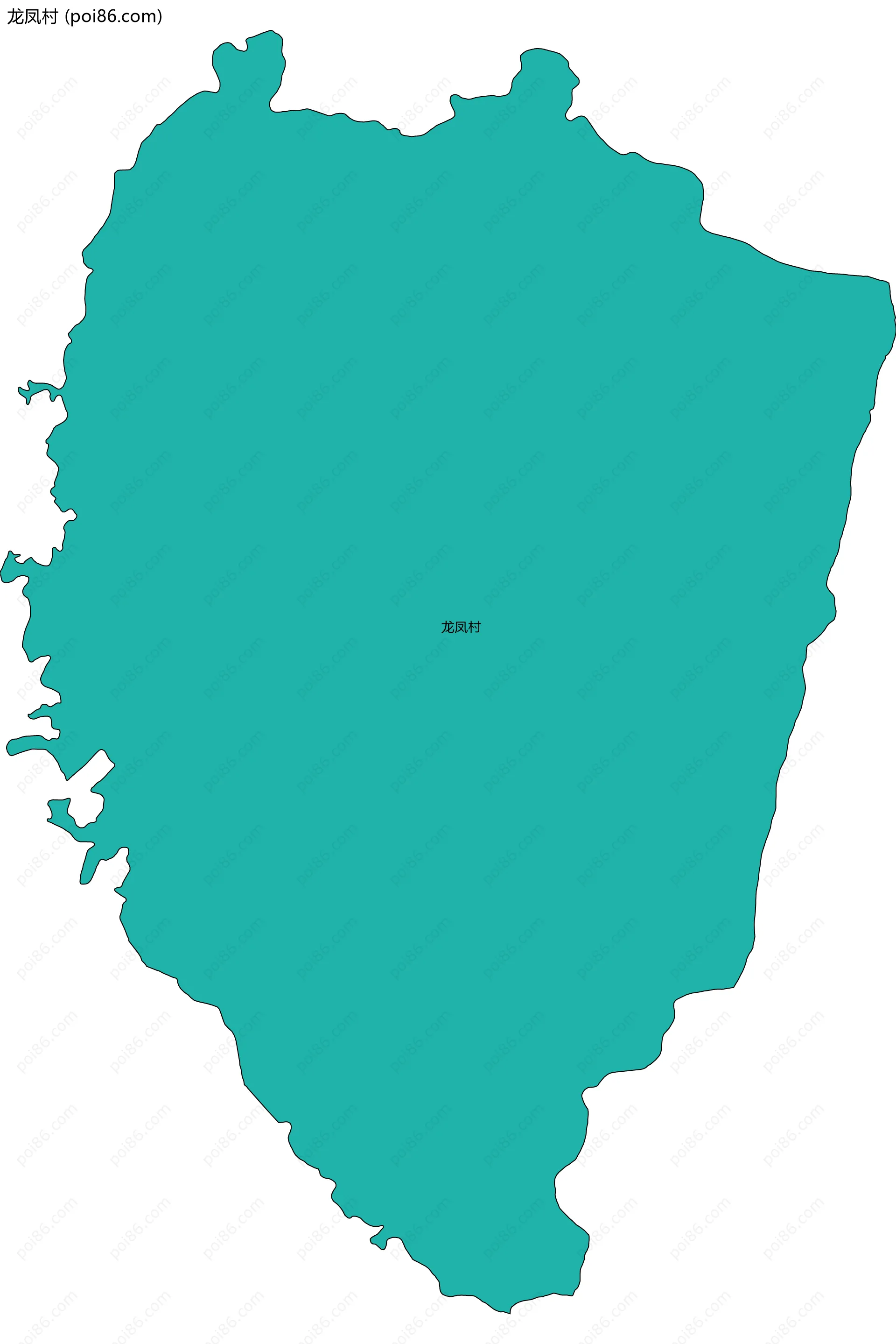 龙凤村边界地图