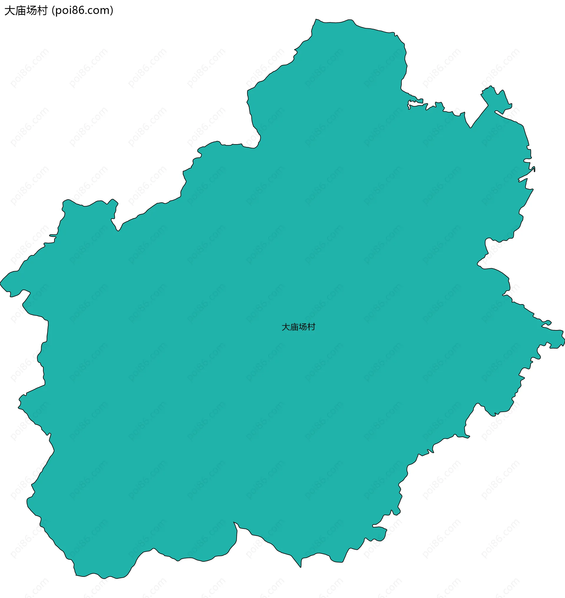 大庙场村边界地图
