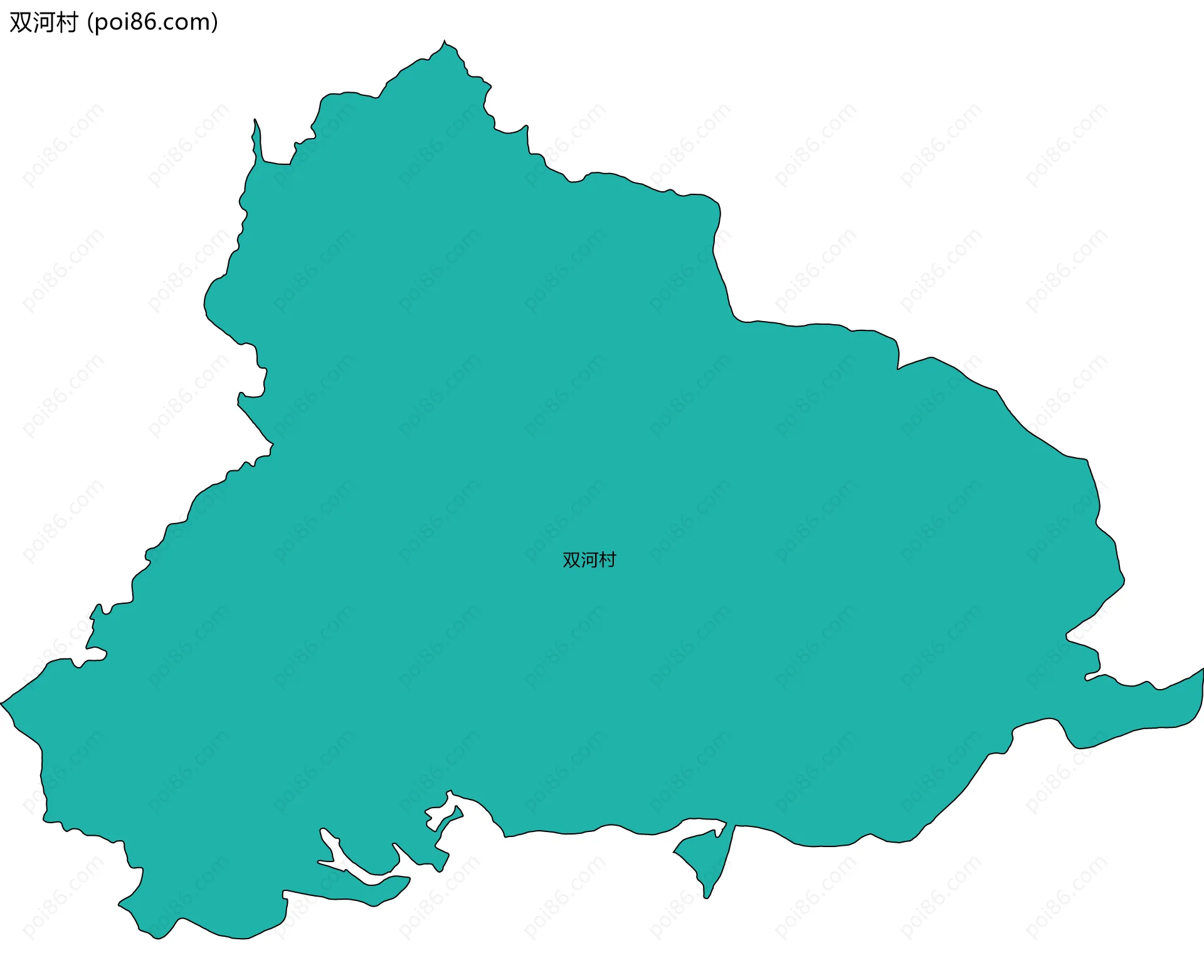 双河村边界地图