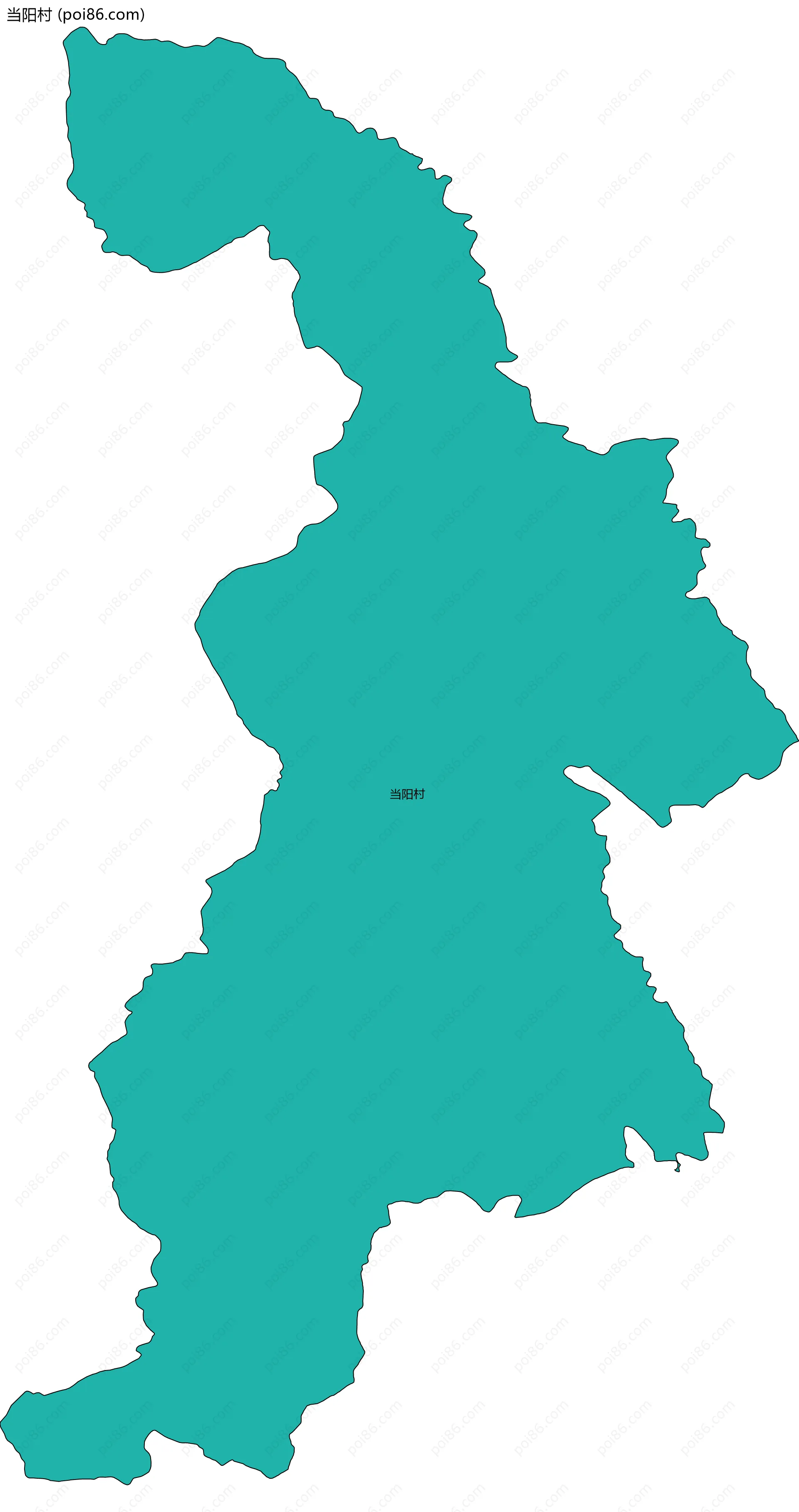 当阳村边界地图