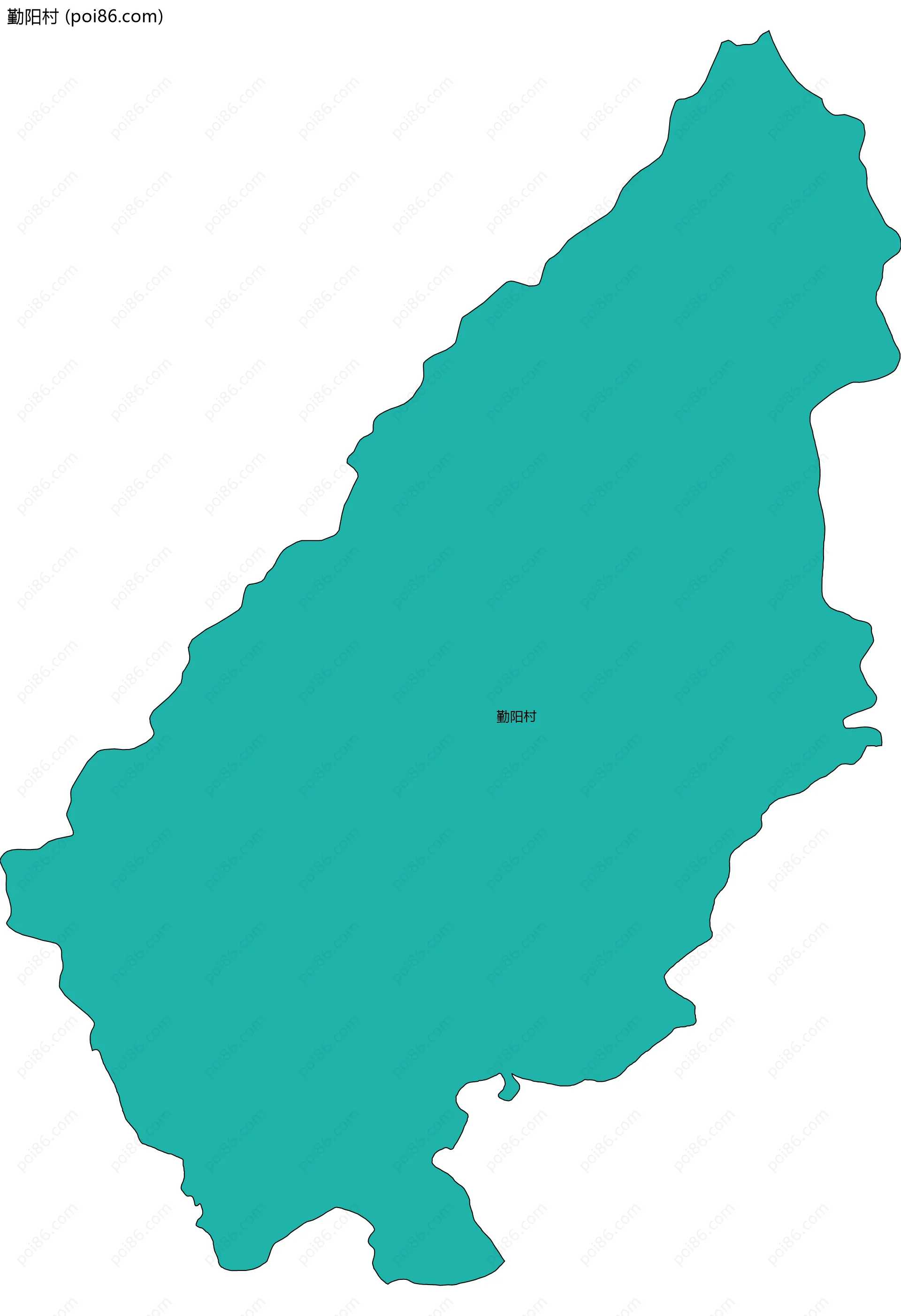 勤阳村边界地图