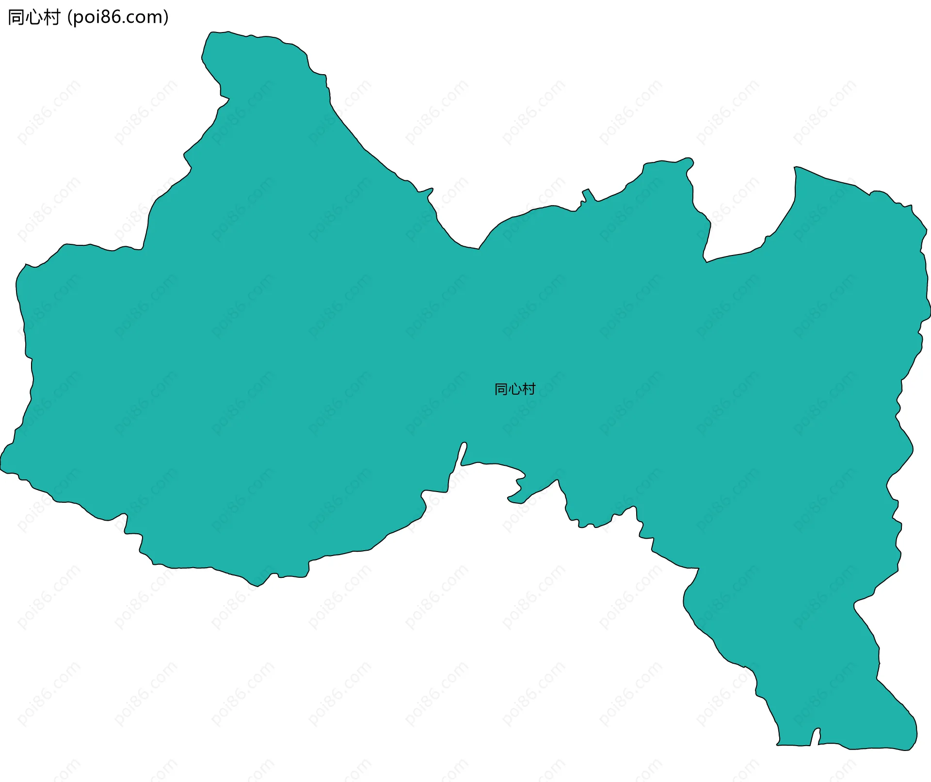 同心村边界地图