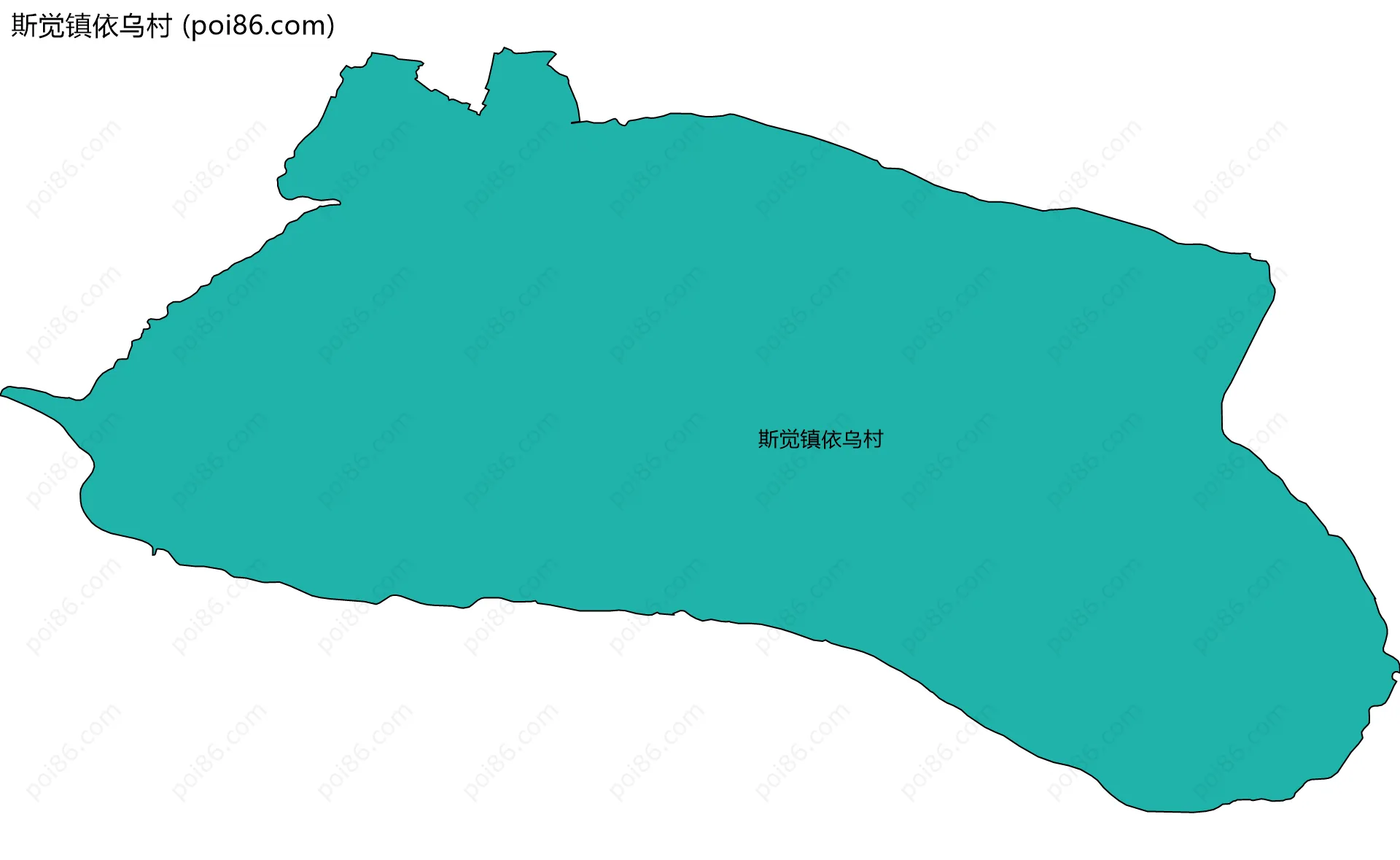 斯觉镇依乌村边界地图
