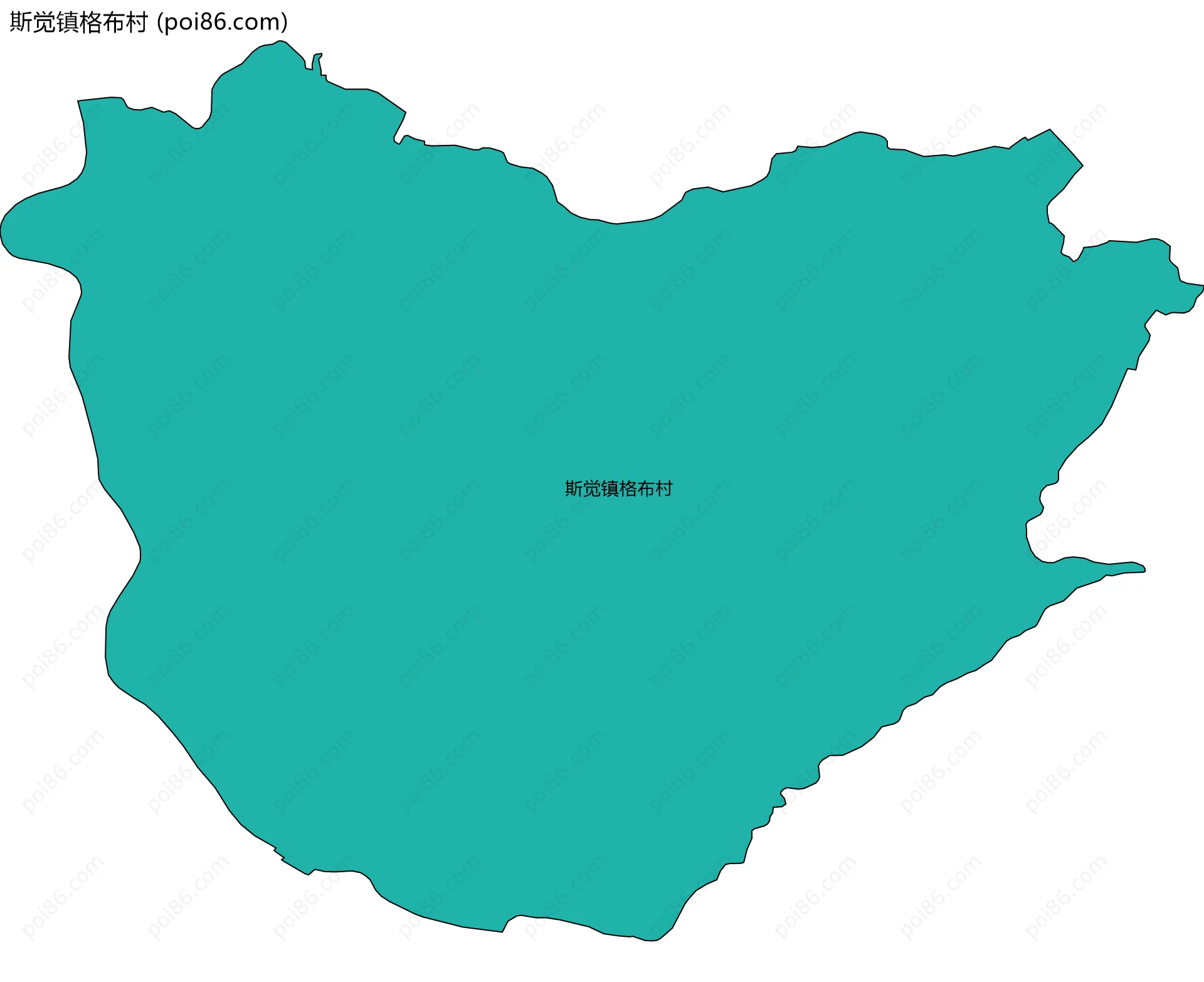 斯觉镇格布村边界地图