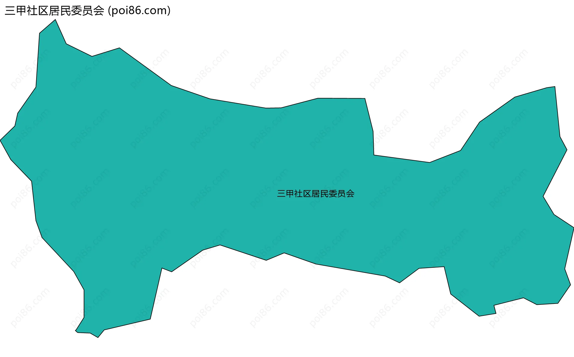 三甲社区居民委员会边界地图