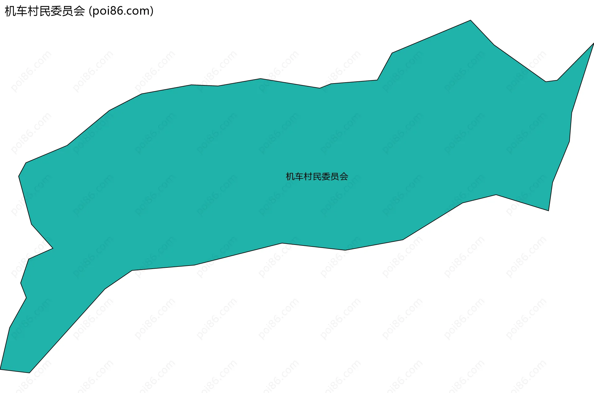 机车村民委员会边界地图