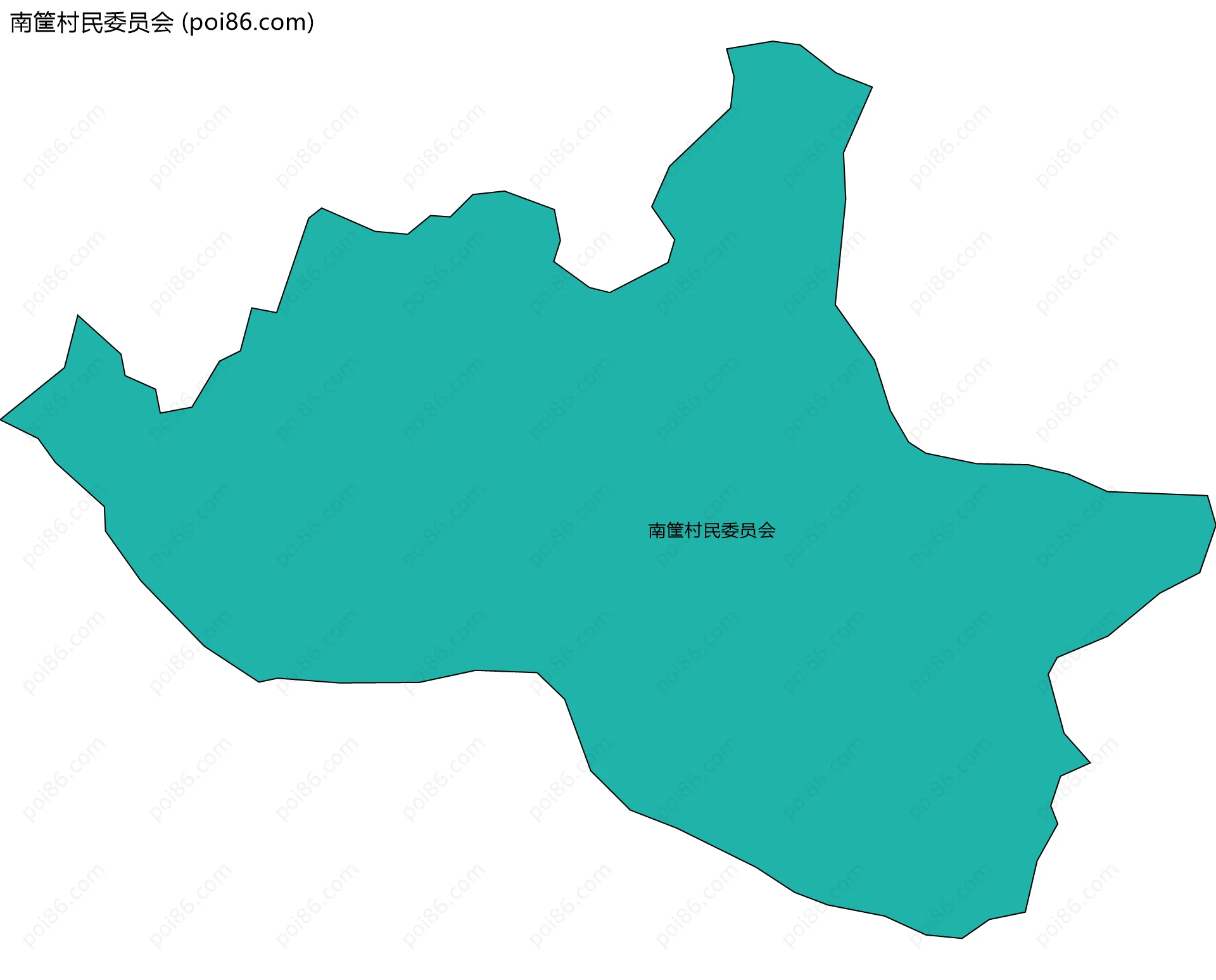 南筐村民委员会边界地图